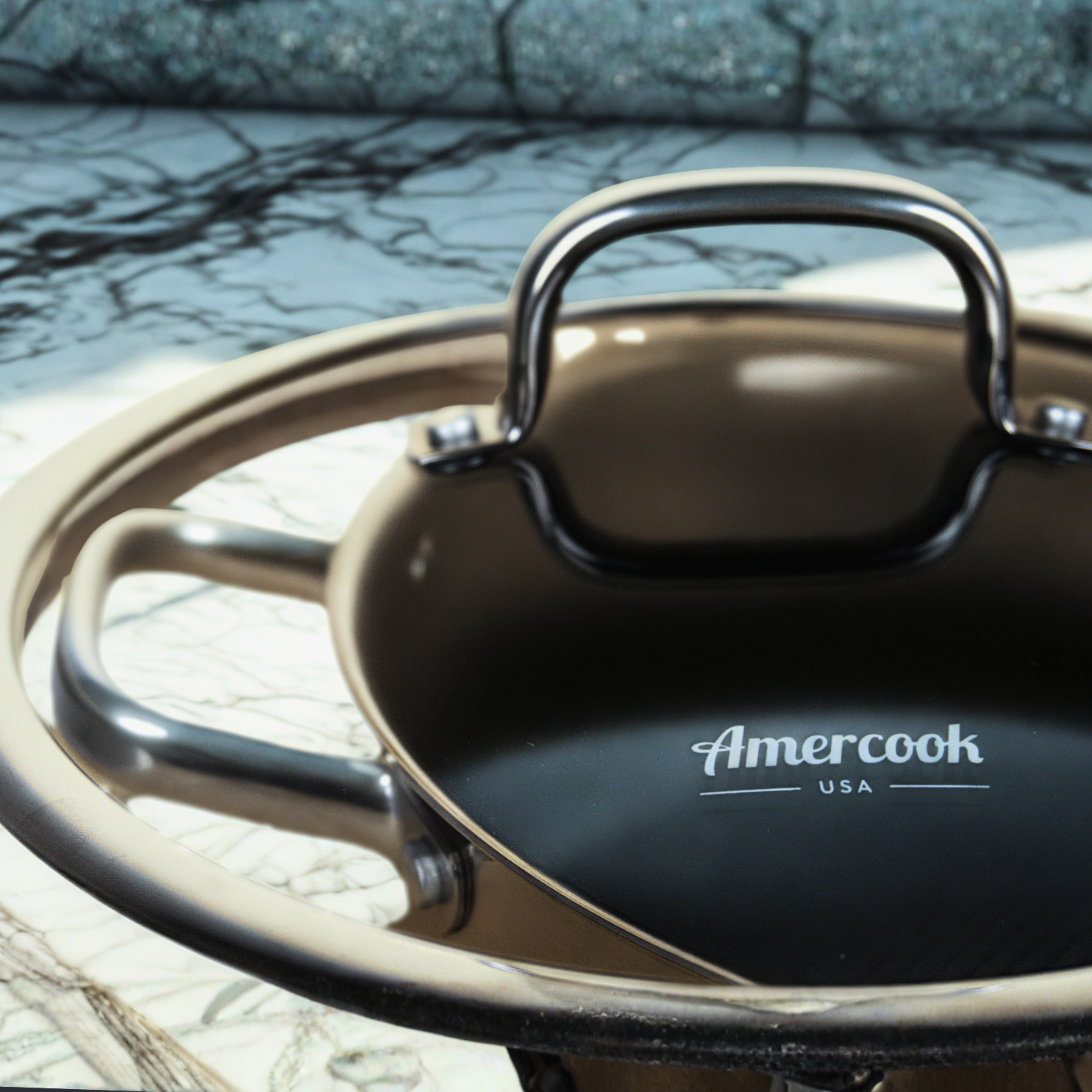 Amercook Aristo Pro Stainless Steel Cookware Casserole, 26 cm & 28cm