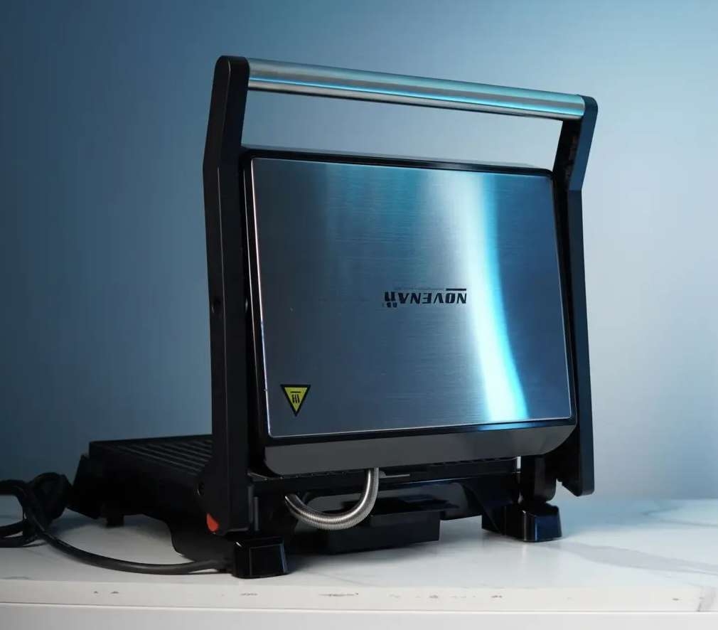 Novena NGM-1875 Electric Contact Grill & Sandwich Press – 1800W, 3-in-1 Cooking (Contact / Press / Open Grill)