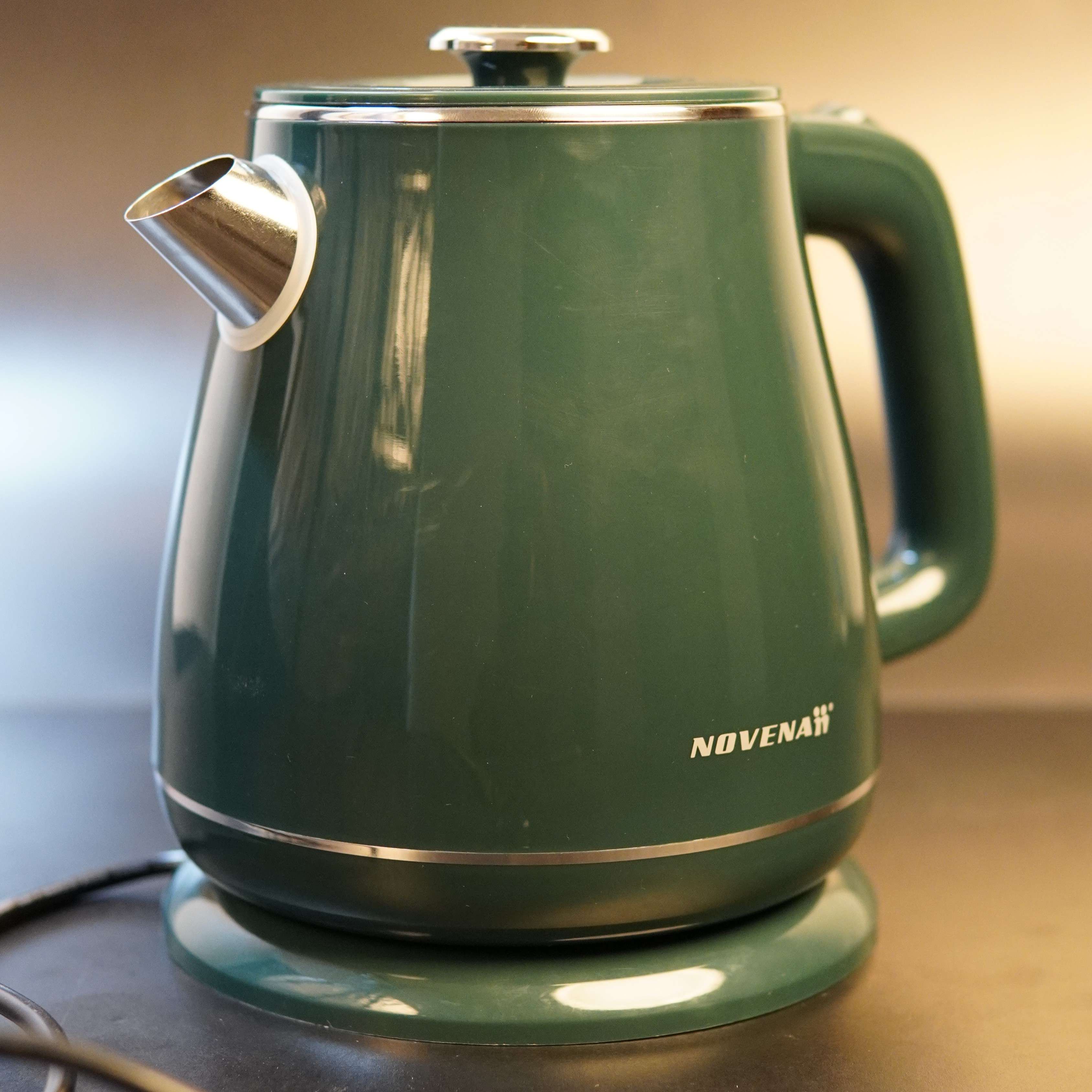 Novena NK33 360° Rotation Automatic Cordless Electric Kettle – 2.0L, 1500W, Stainless Steel Body with Auto Shut-Off