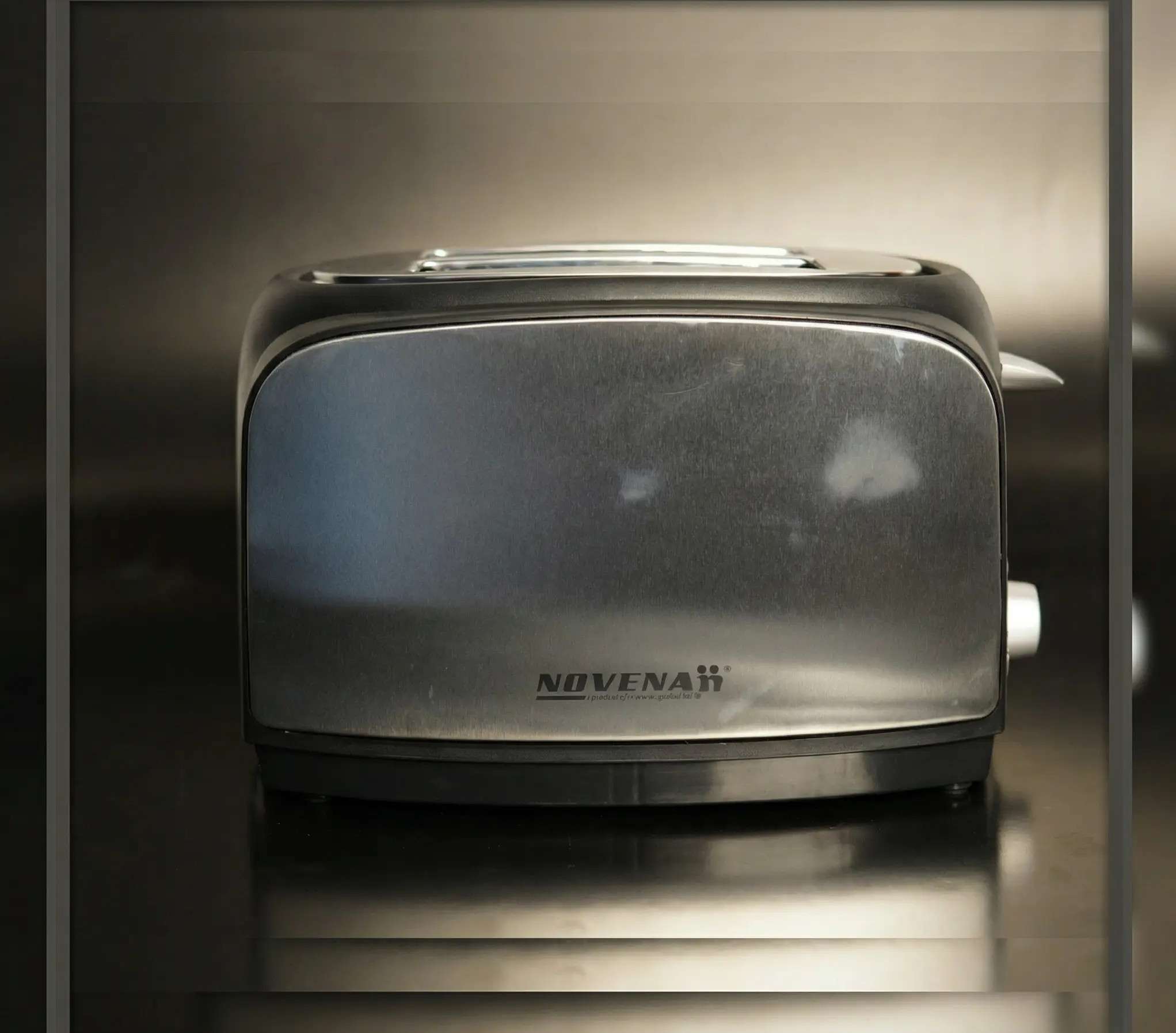 Novena NBT-2227 2-Slice Cool Touch Toaster – 700W with Stainless Steel Panels and Multi-Function Controls