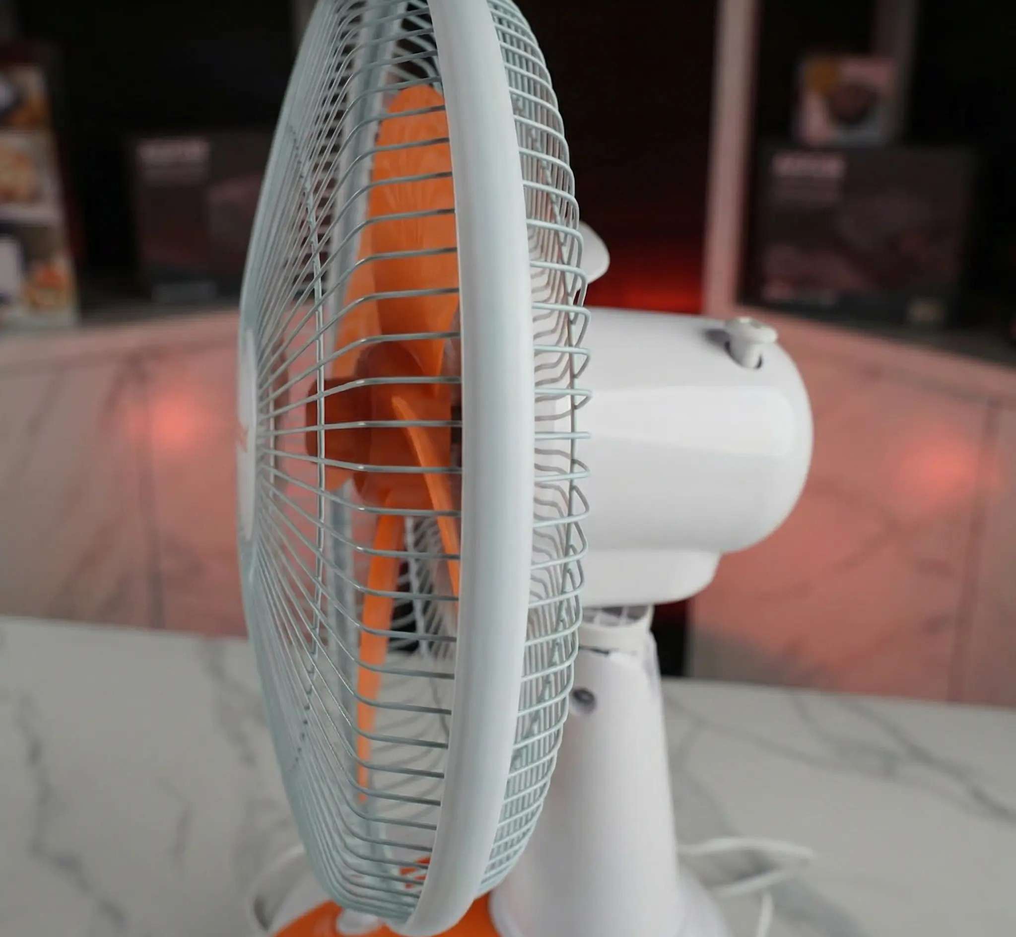 Novena Defender 12-Inch Rechargeable Table Fan (NCF-112) – 3-Speed Control, 8 LED Night Light, and Up to 21 Hours Working Time