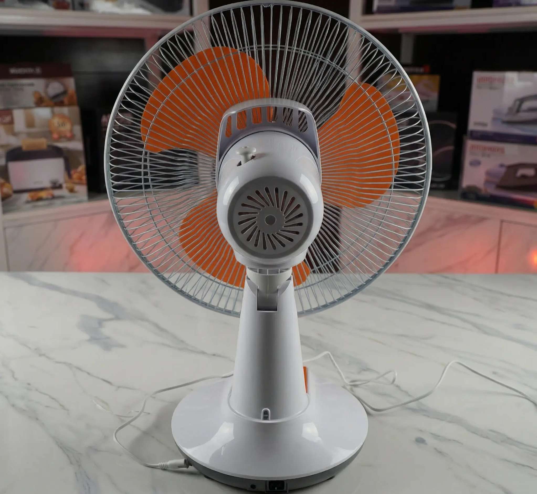 Novena Defender 12-Inch Rechargeable Table Fan (NCF-112) – 3-Speed Control, 8 LED Night Light, and Up to 21 Hours Working Time