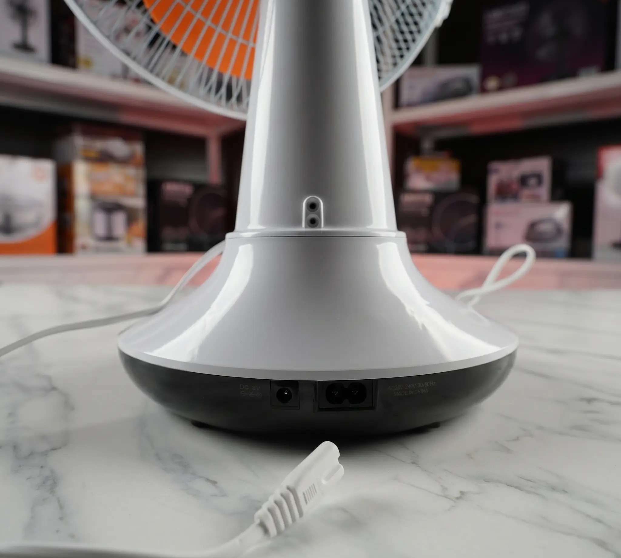 Novena Defender 12-Inch Rechargeable Table Fan (NCF-112) – 3-Speed Control, 8 LED Night Light, and Up to 21 Hours Working Time