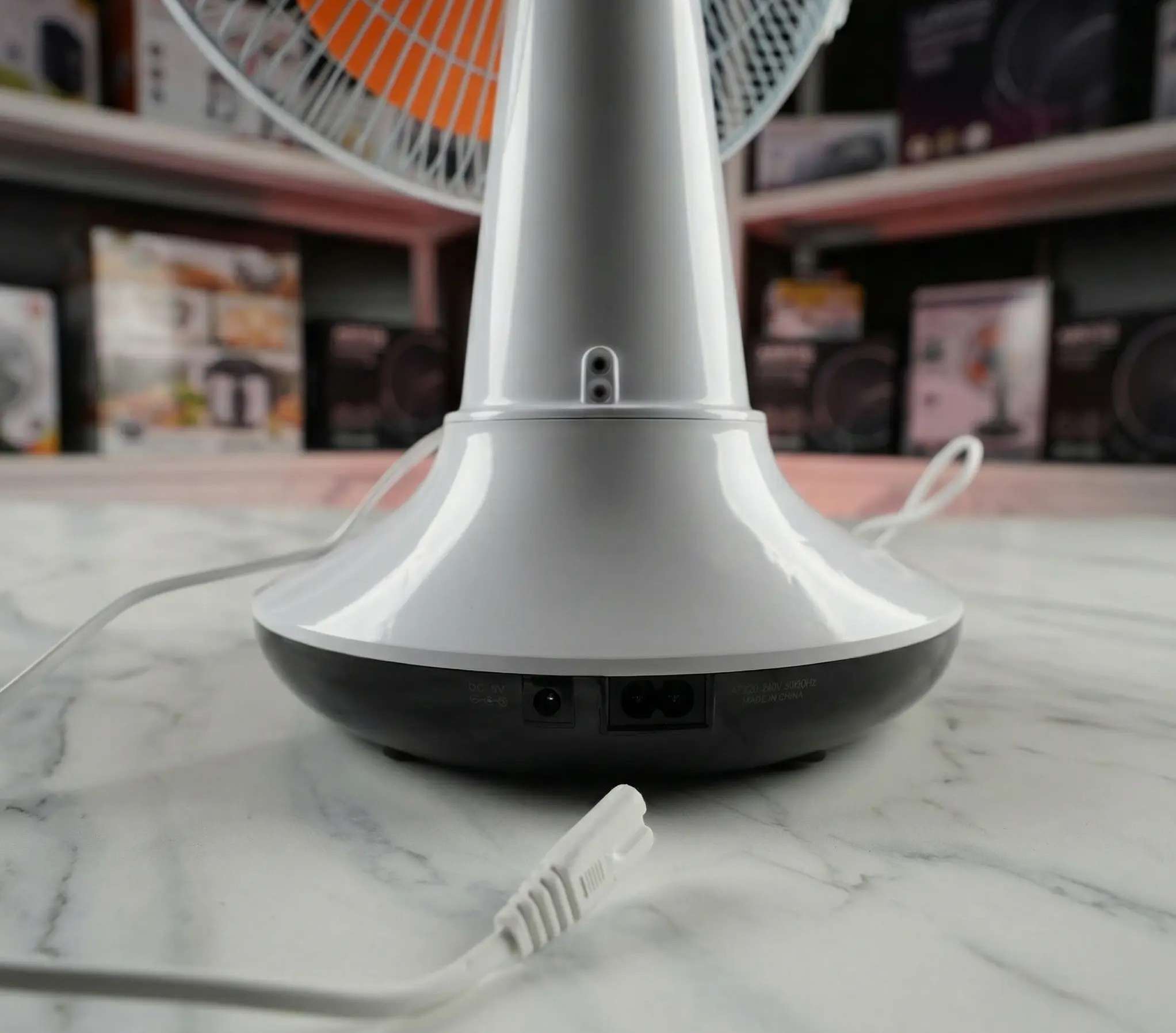 Novena Defender 12-Inch Rechargeable Table Fan (NCF-112) – 3-Speed Control, 8 LED Night Light, and Up to 21 Hours Working Time