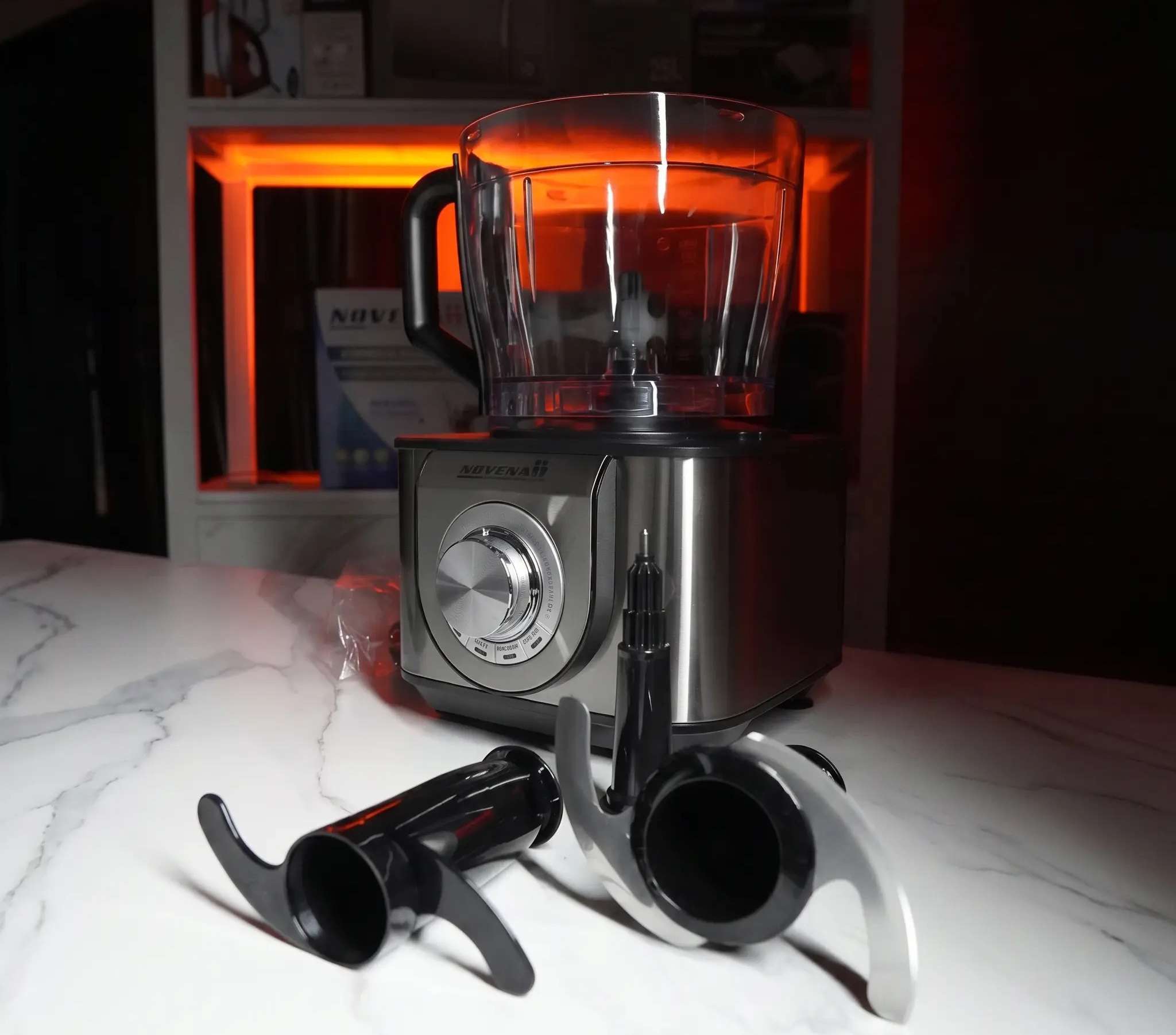 Novena NMFP-780 Top 8 Blade Food Processor – 1400W Full Copper Motor, 3.2L Capacity Multi-Functional Kitchen Helper