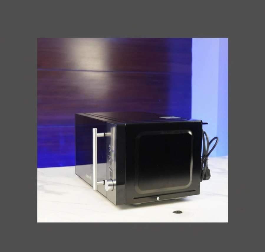 NOVENA Black Berry Microwave Oven with Grill NMW-348 - 20L Capacity, LED Display, Child Safety Lock