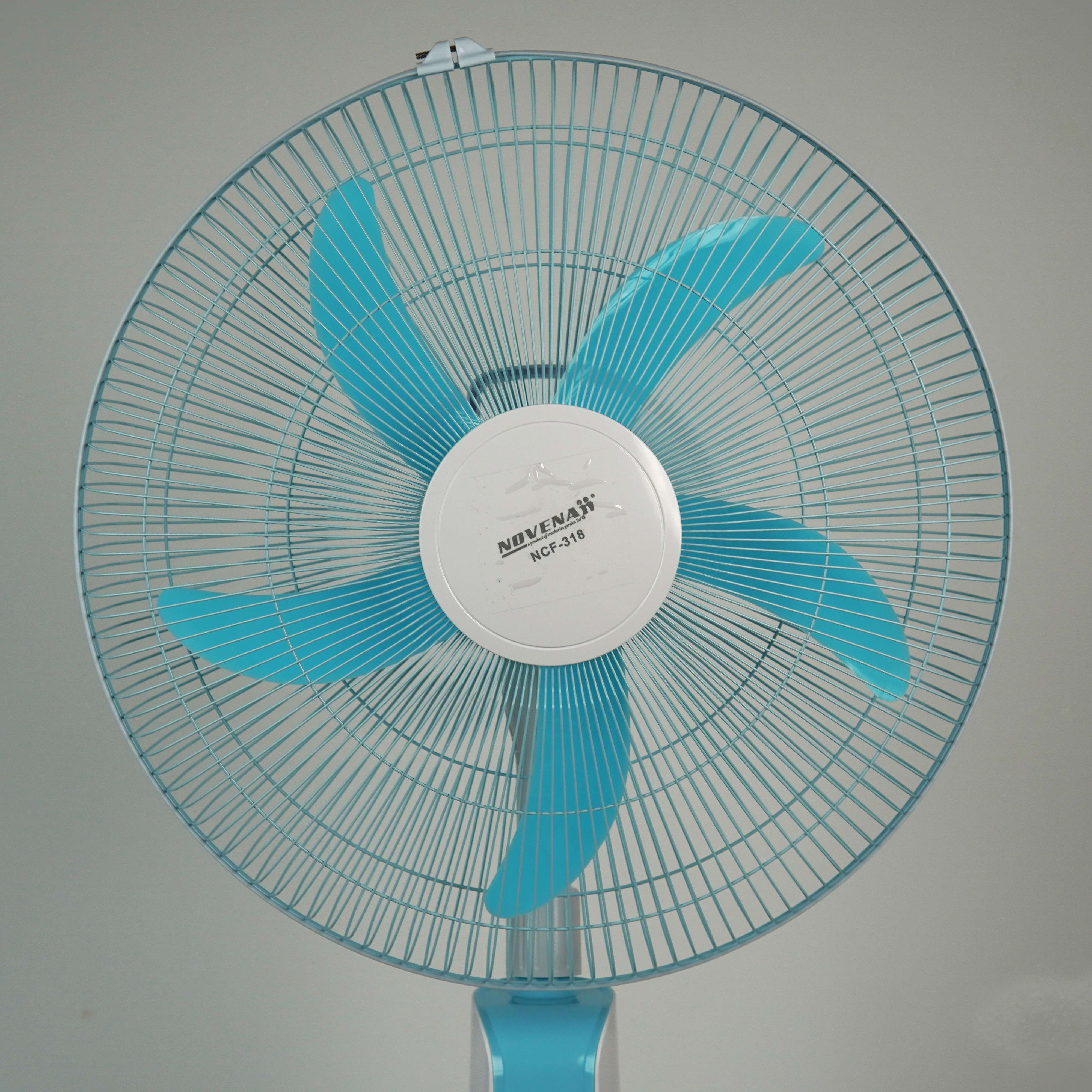 NOVENA NCF-318 Rechargeable Tower Stand Fan 18 Inch with 28 LED Light - 12V 7AH Battery
