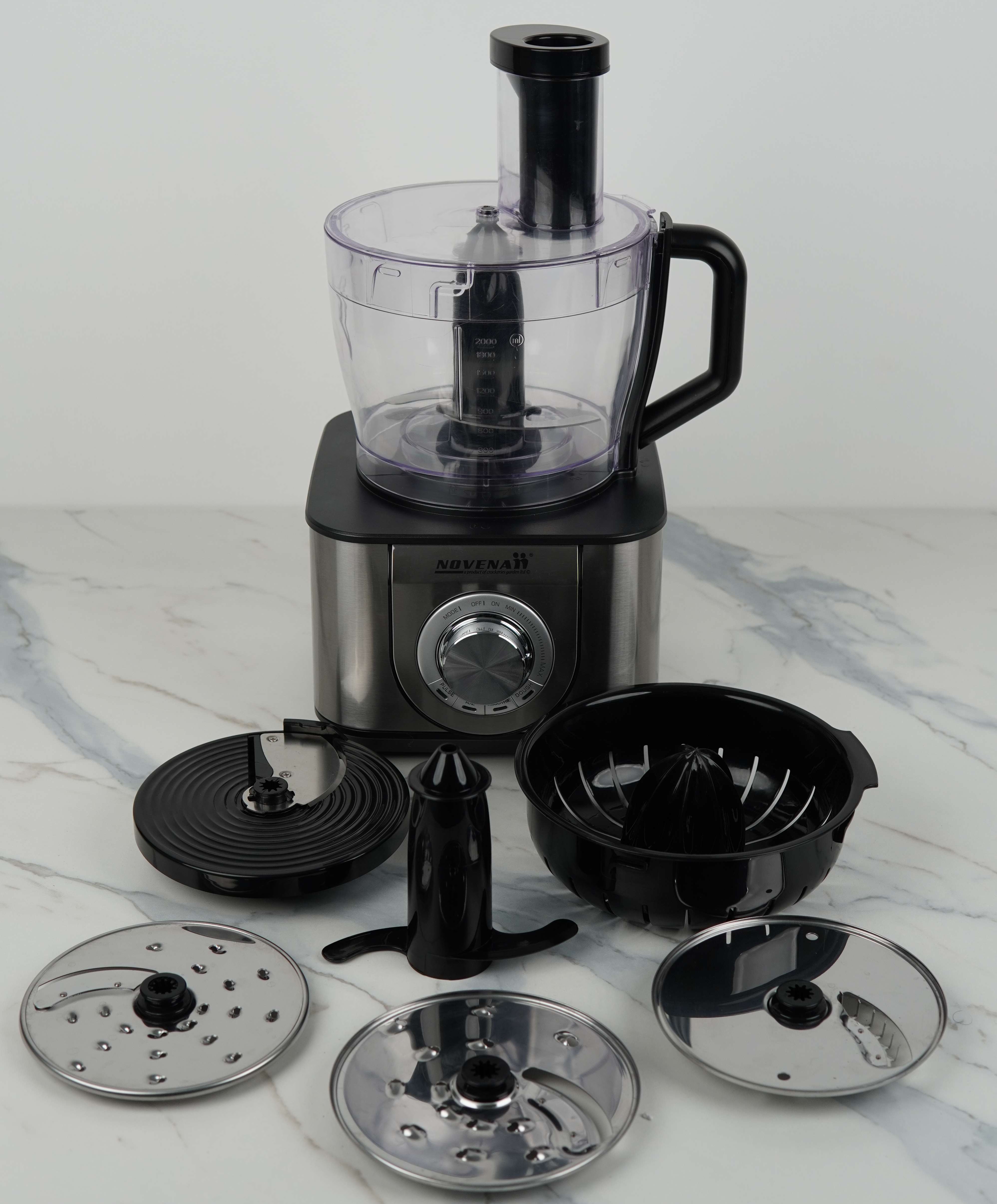 Novena NMFP-780 Top 8 Blade Food Processor – 1400W Full Copper Motor, 3.2L Capacity Multi-Functional Kitchen Helper