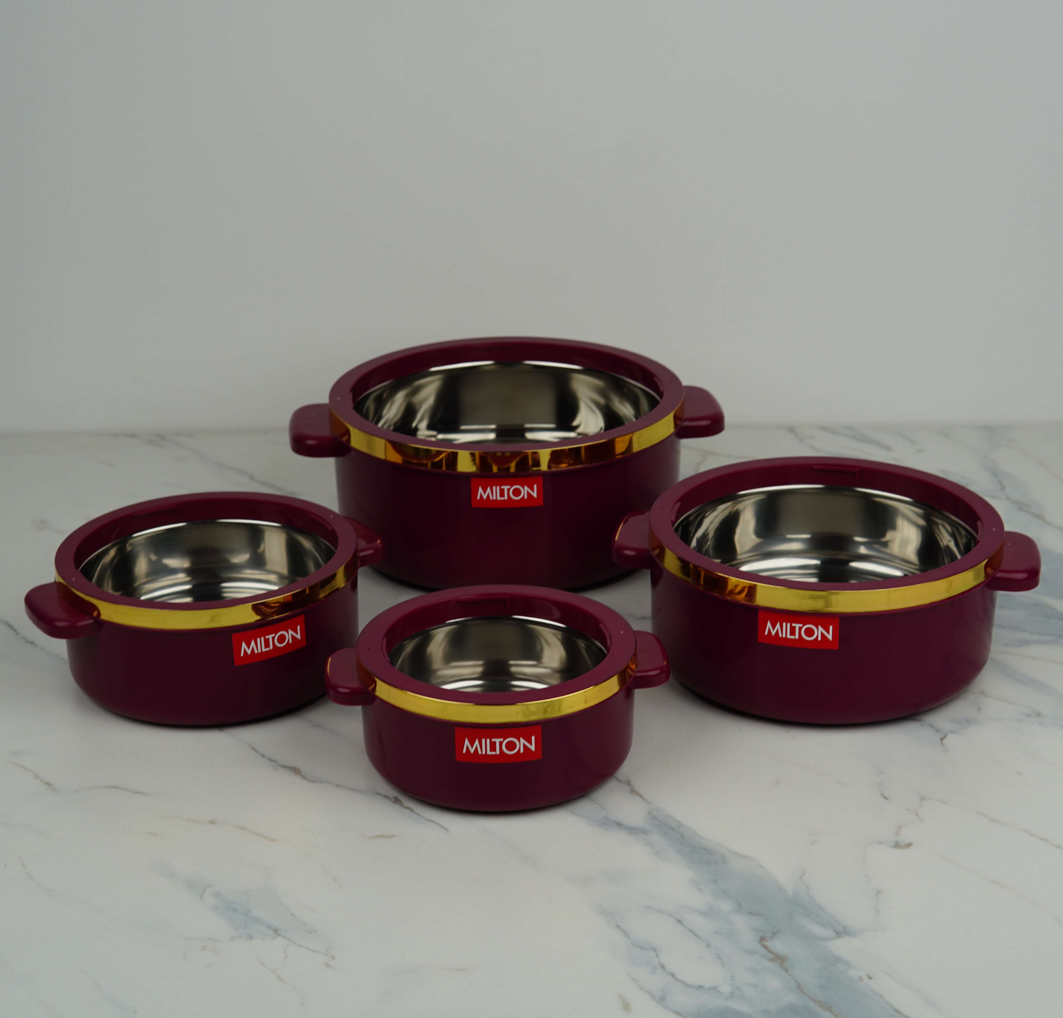 Milton Curve Thermoware Insulated Casserole - 4 Pc Set