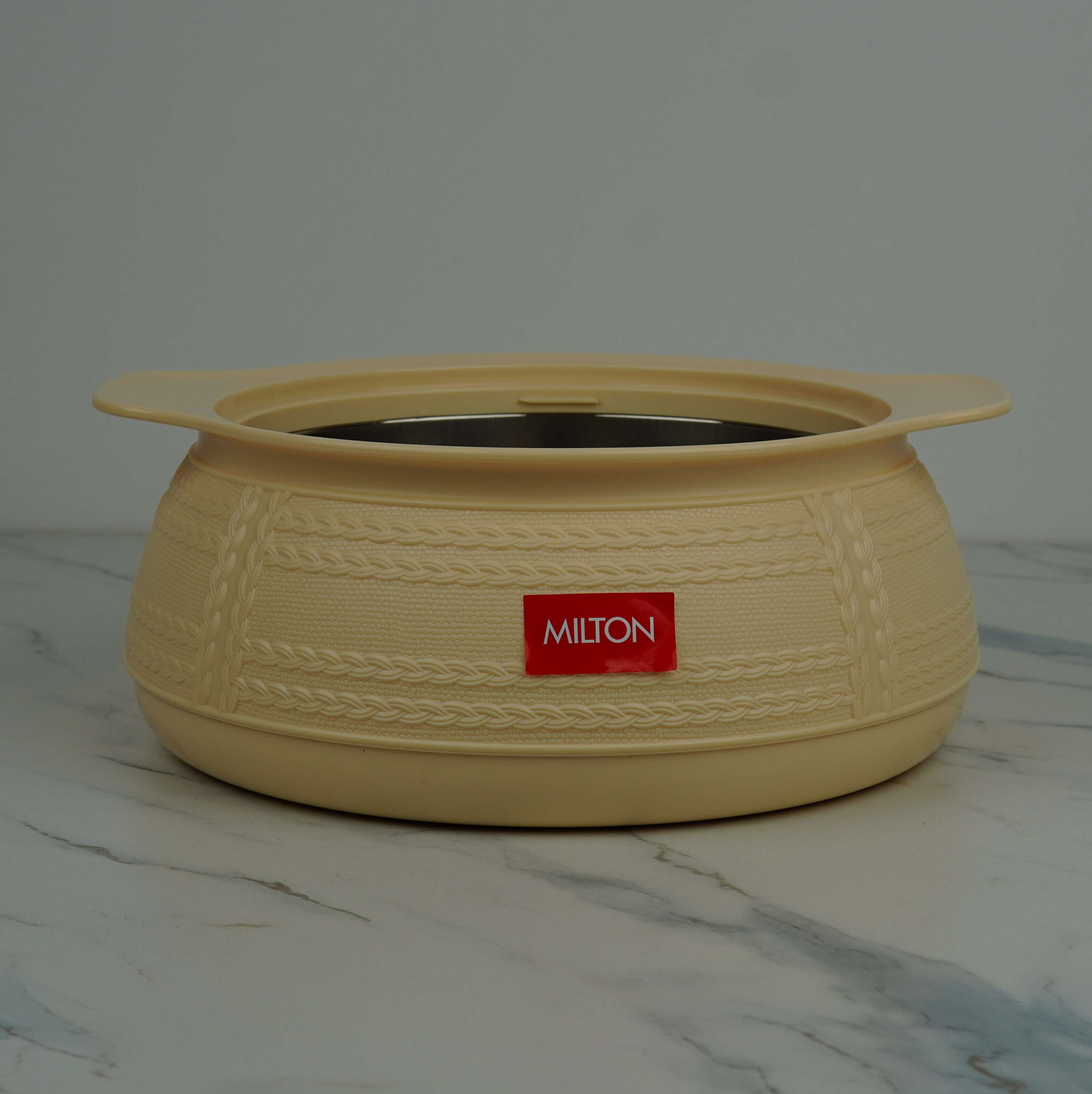 MILTON WEAVE Thermoware Insulated Casserole Set - 3 Piece (1000ml/1500ml/2500ml) | 6 Hour Hot & Cold | Steel Liner