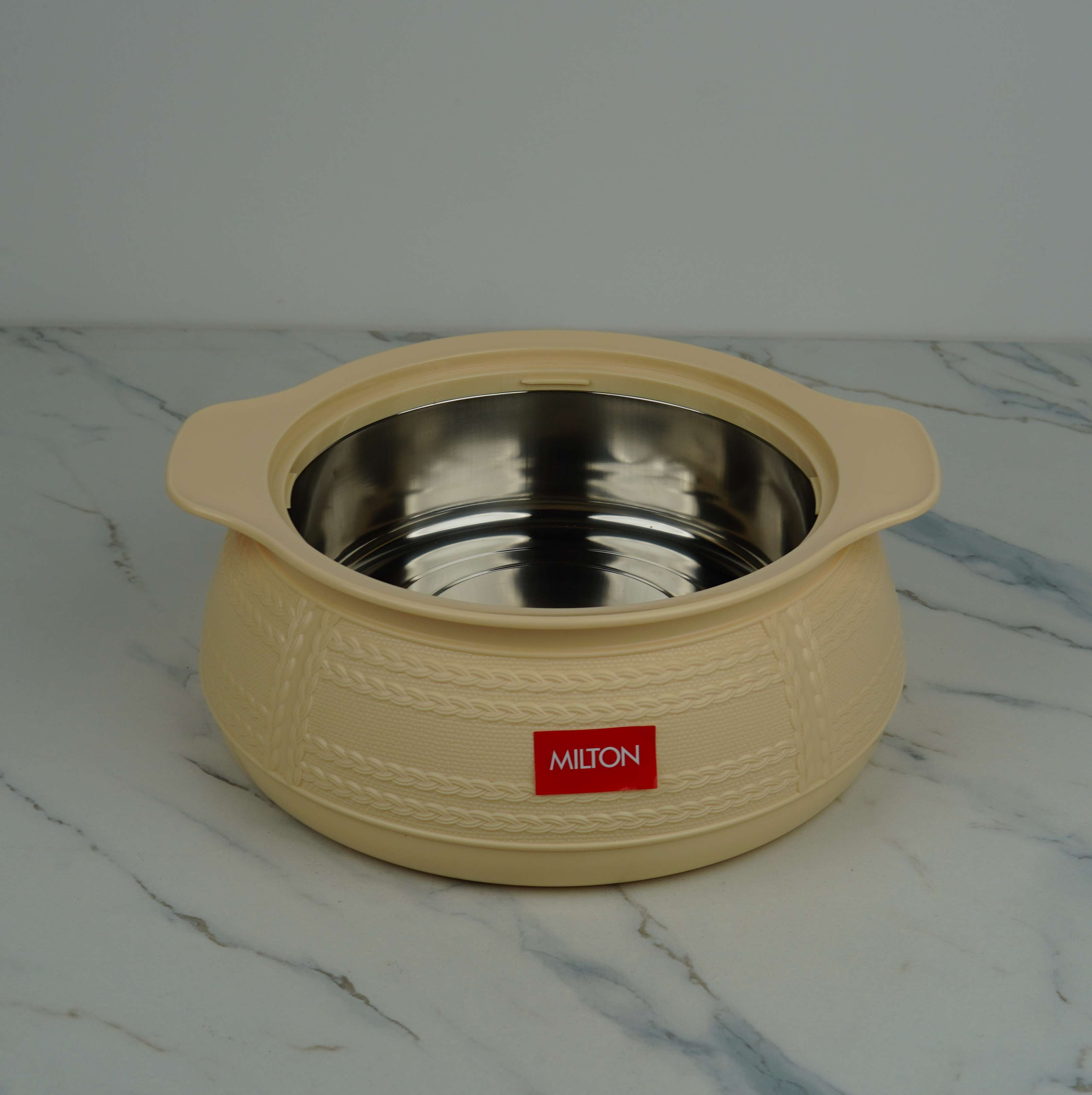 MILTON WEAVE Thermoware Insulated Casserole Set - 3 Piece (1000ml/1500ml/2500ml) | 6 Hour Hot & Cold | Steel Liner