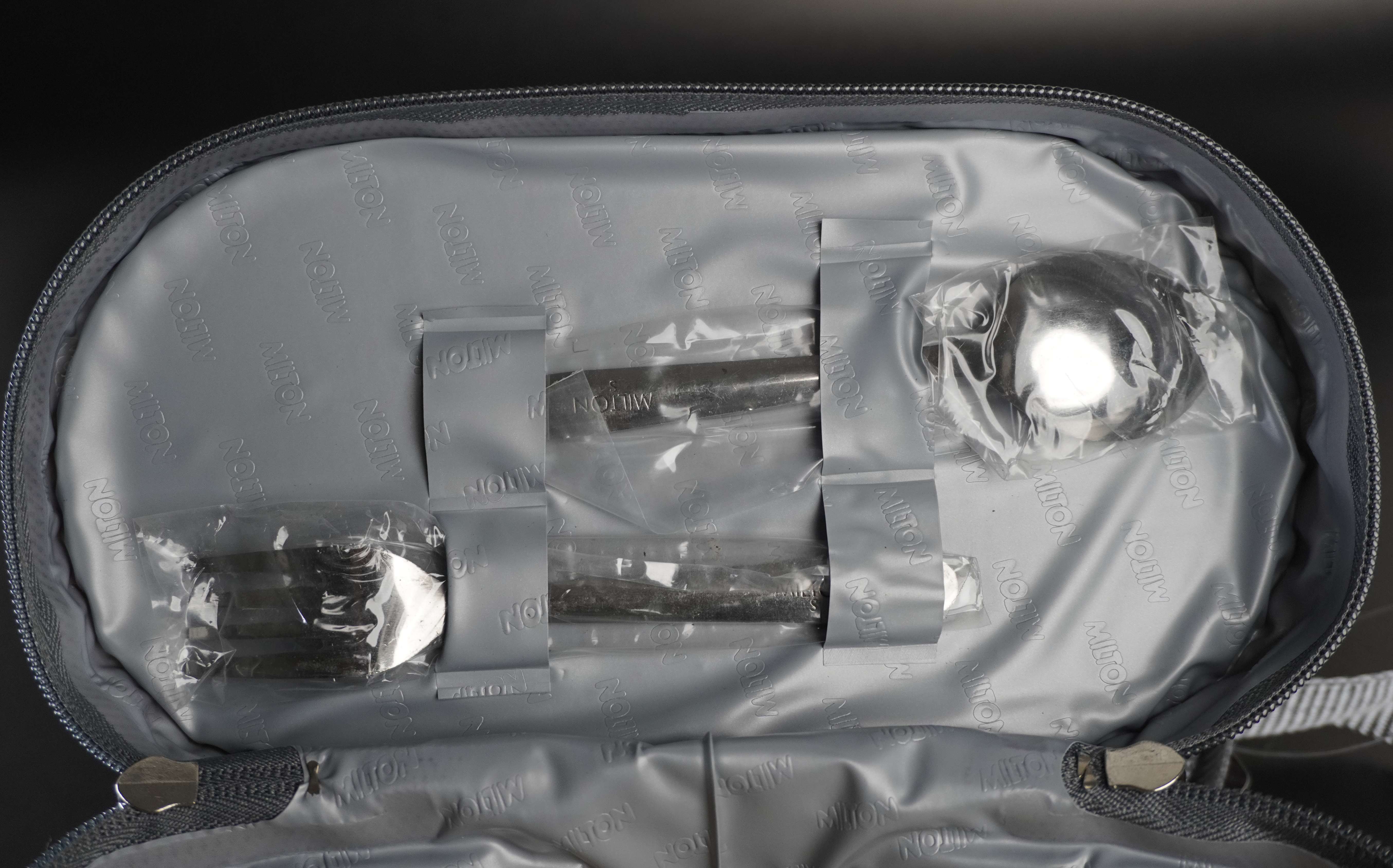 Milton Corporate Lunch Steel Softline Tiffin – 3-Piece Insulated Stainless Steel Set