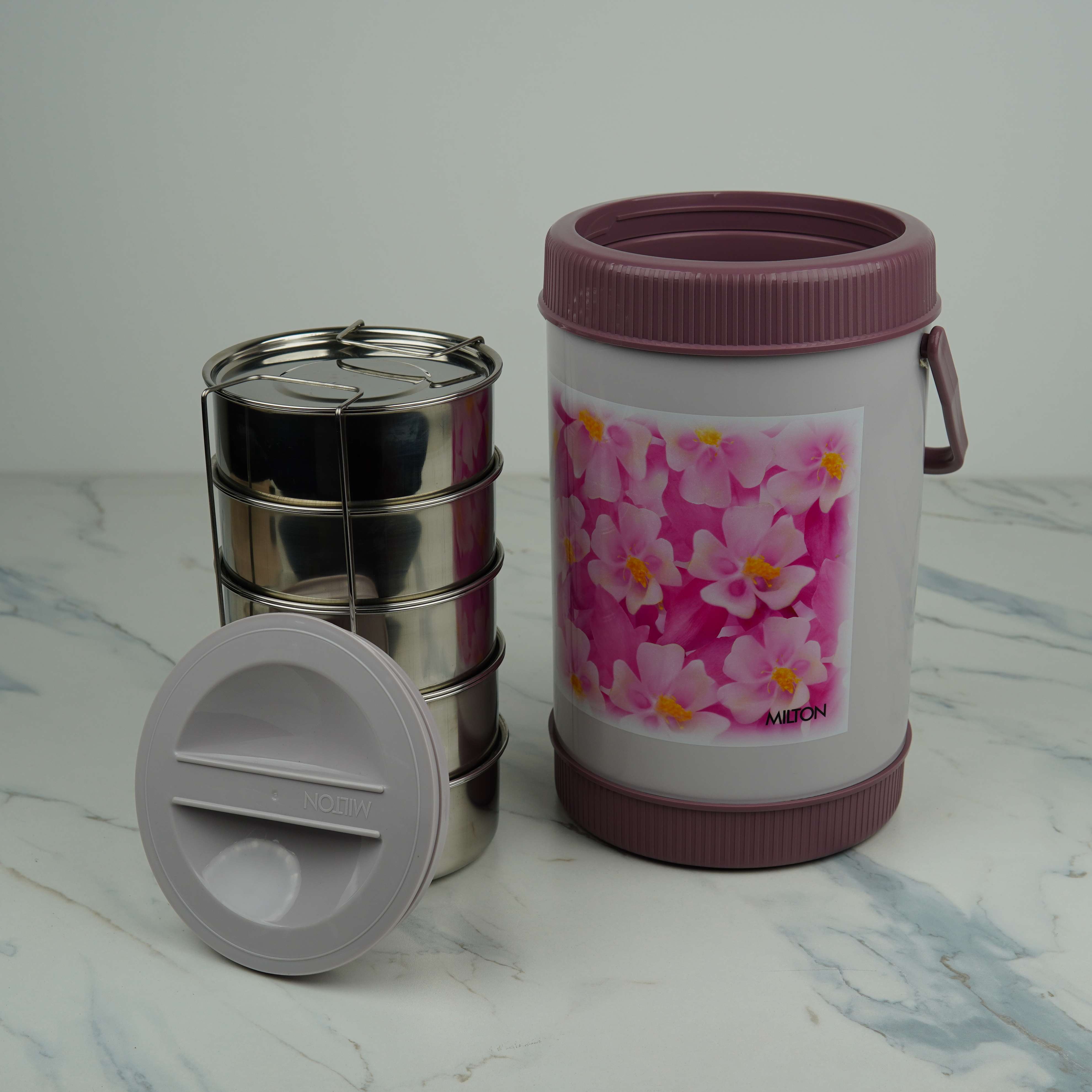 Milton Senator 5 Thermoware Insulated Tiffin – 5-Piece Stainless Steel Set