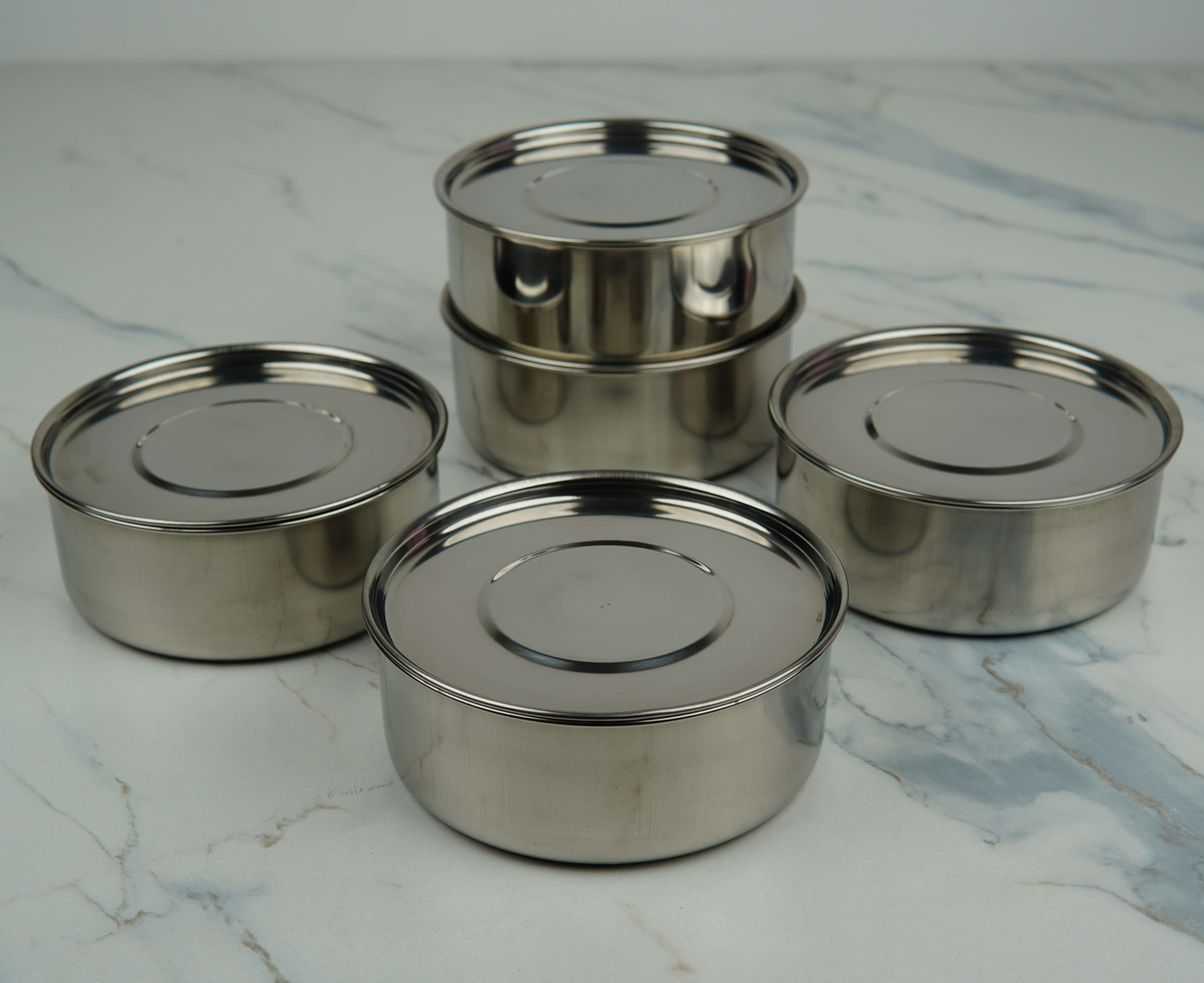 Milton Senator 5 Thermoware Insulated Tiffin – 5-Piece Stainless Steel Set