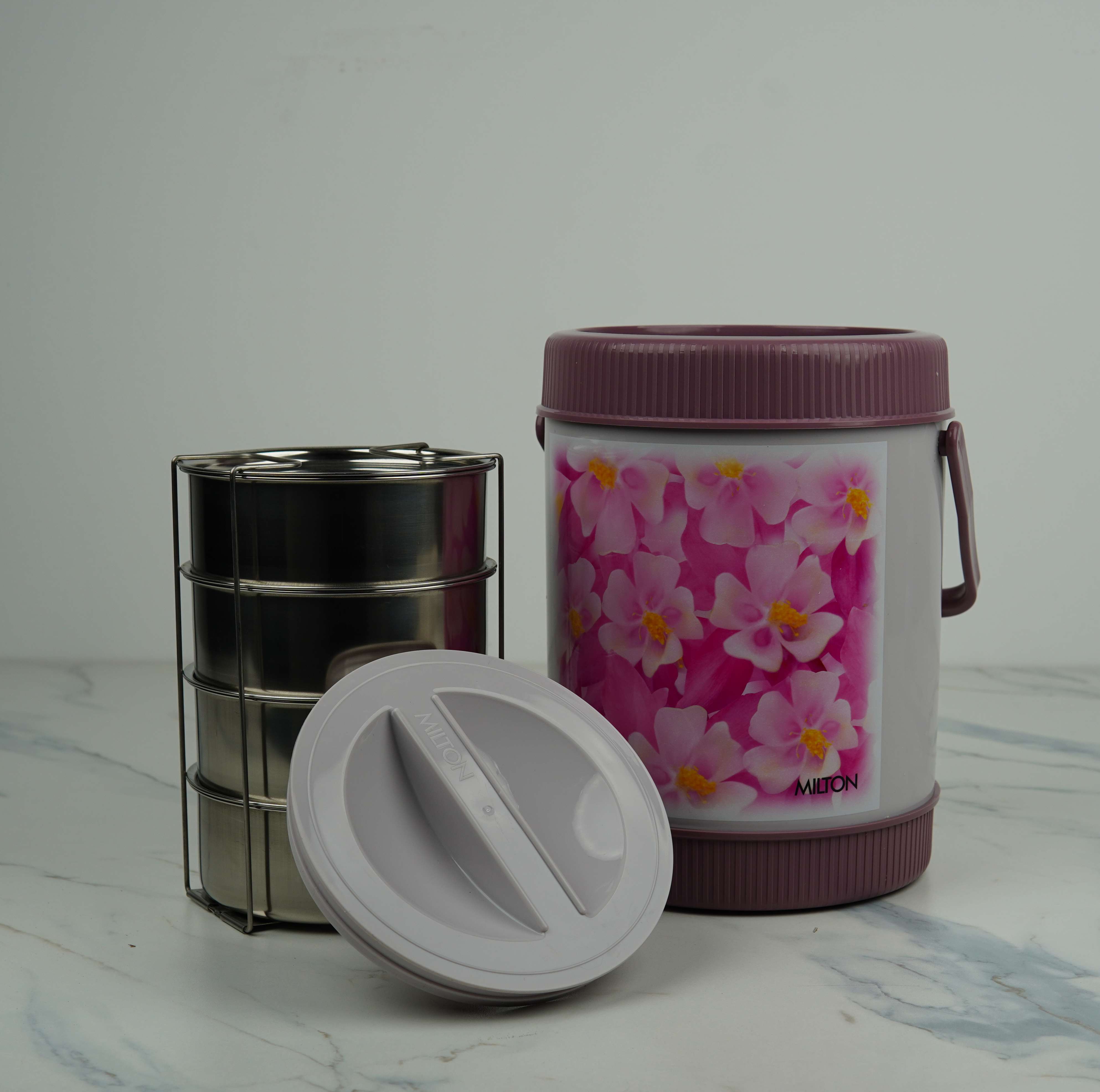 Milton Sheriff 4 Thermoware Insulated Tiffin – 4-Piece Stainless Steel Set