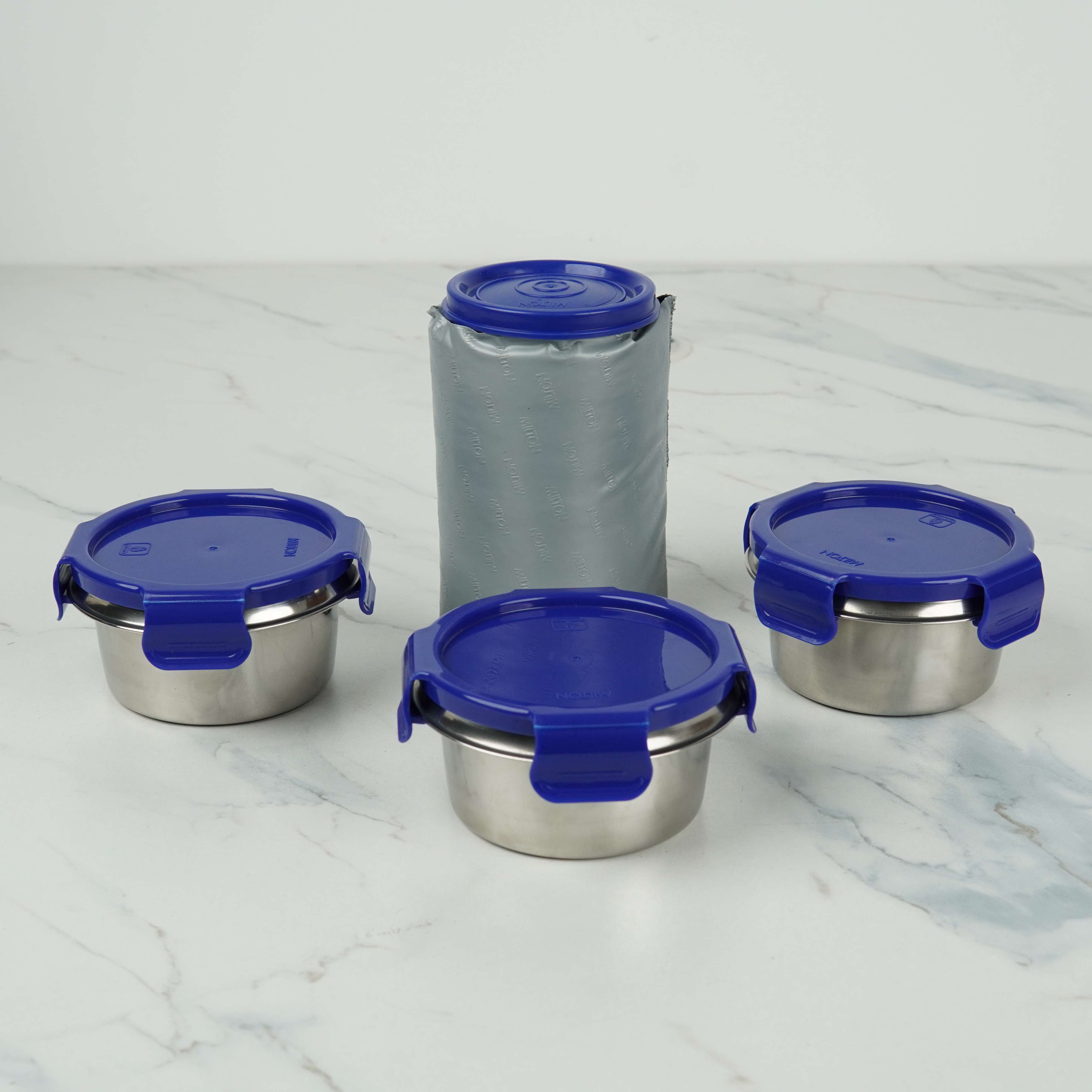 Milton Camo Feast Steel Softline Tiffin – 4-Piece Insulated Stainless Steel Lunch Set with Tumbler