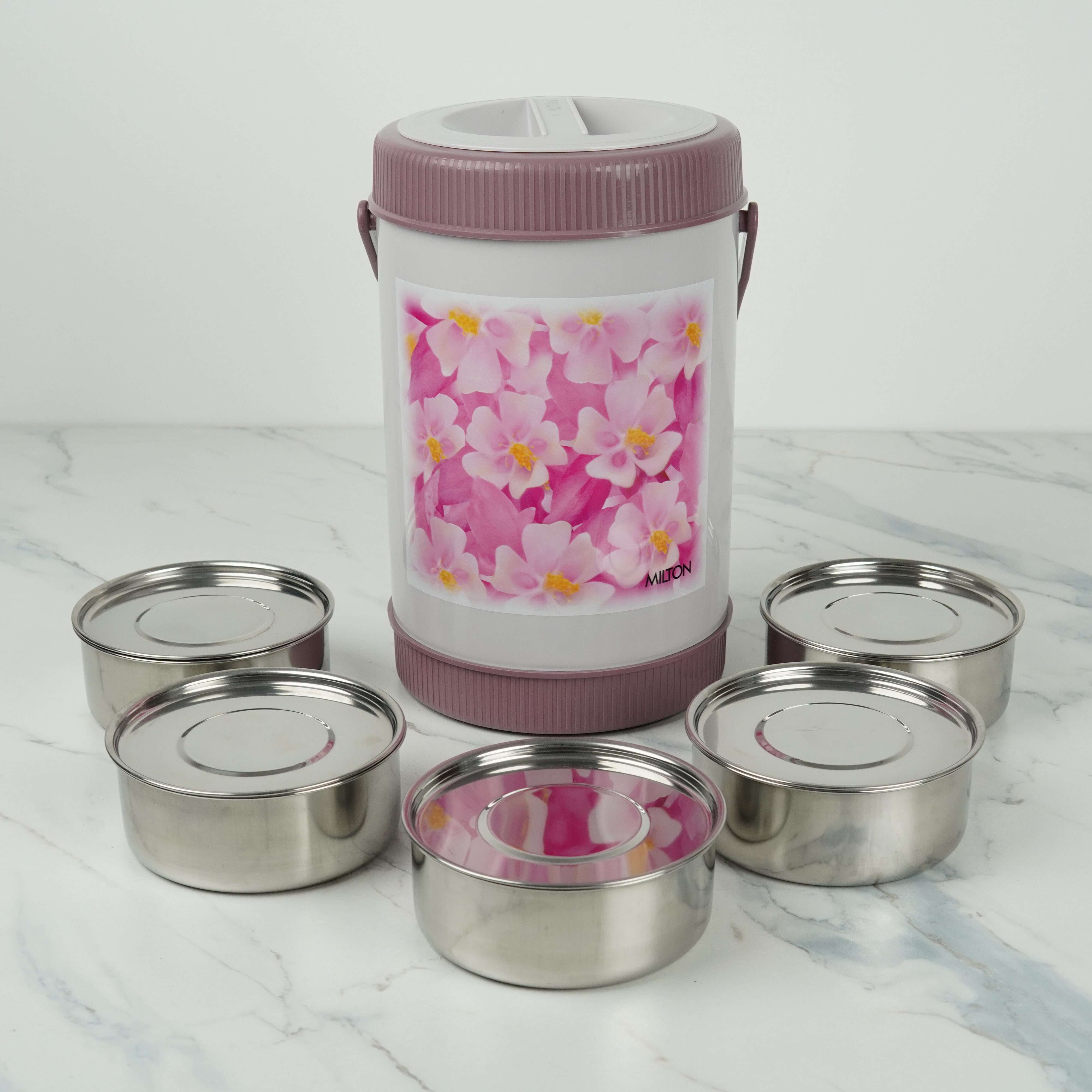 Milton Senator 5 Thermoware Insulated Tiffin – 5-Piece Stainless Steel Set