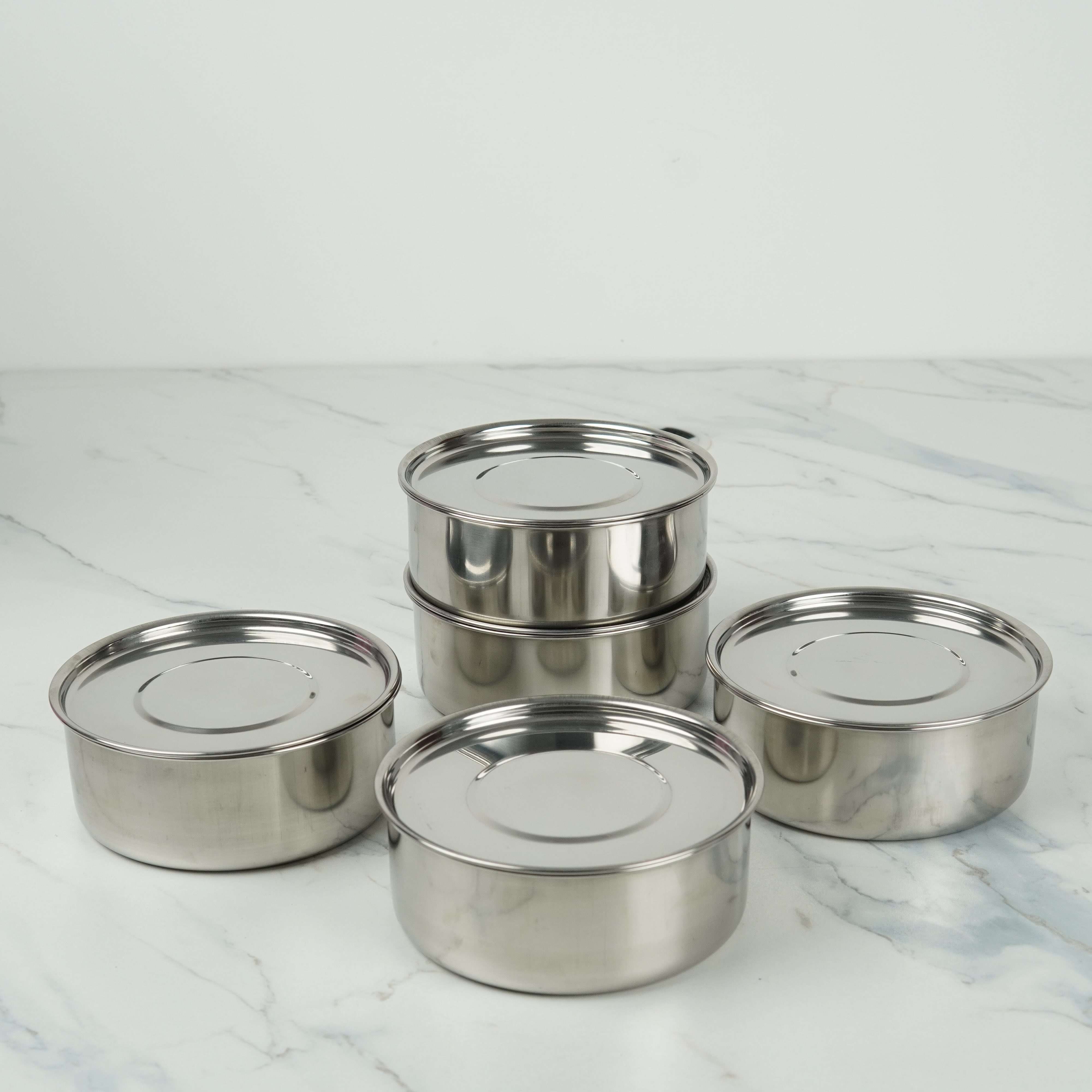 Milton Senator 5 Thermoware Insulated Tiffin – 5-Piece Stainless Steel Set