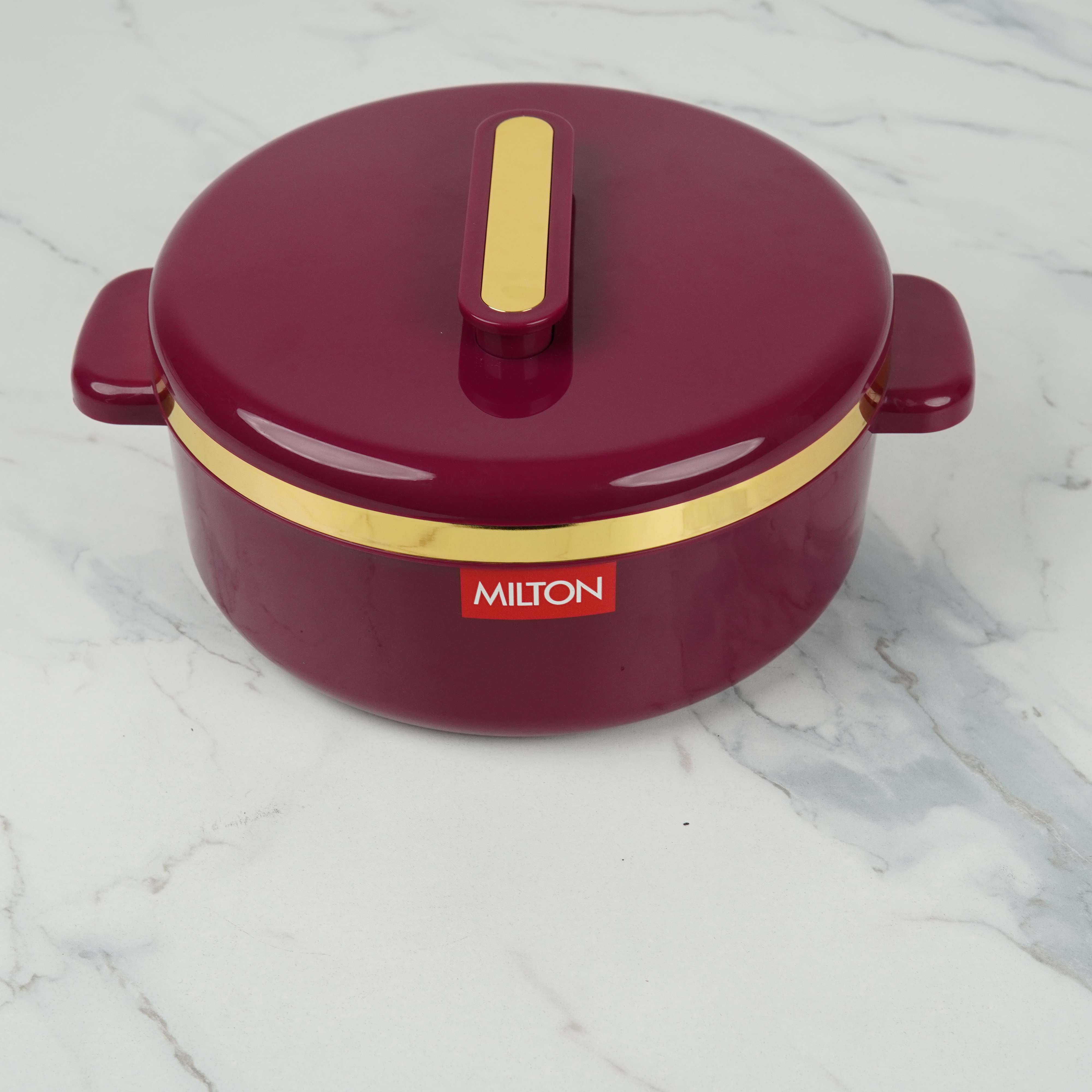 MILTON CURVE 2000 Thermoware Insulated Casserole - 2L | PU Insulated | BPA Free | Hot & Cold Storage