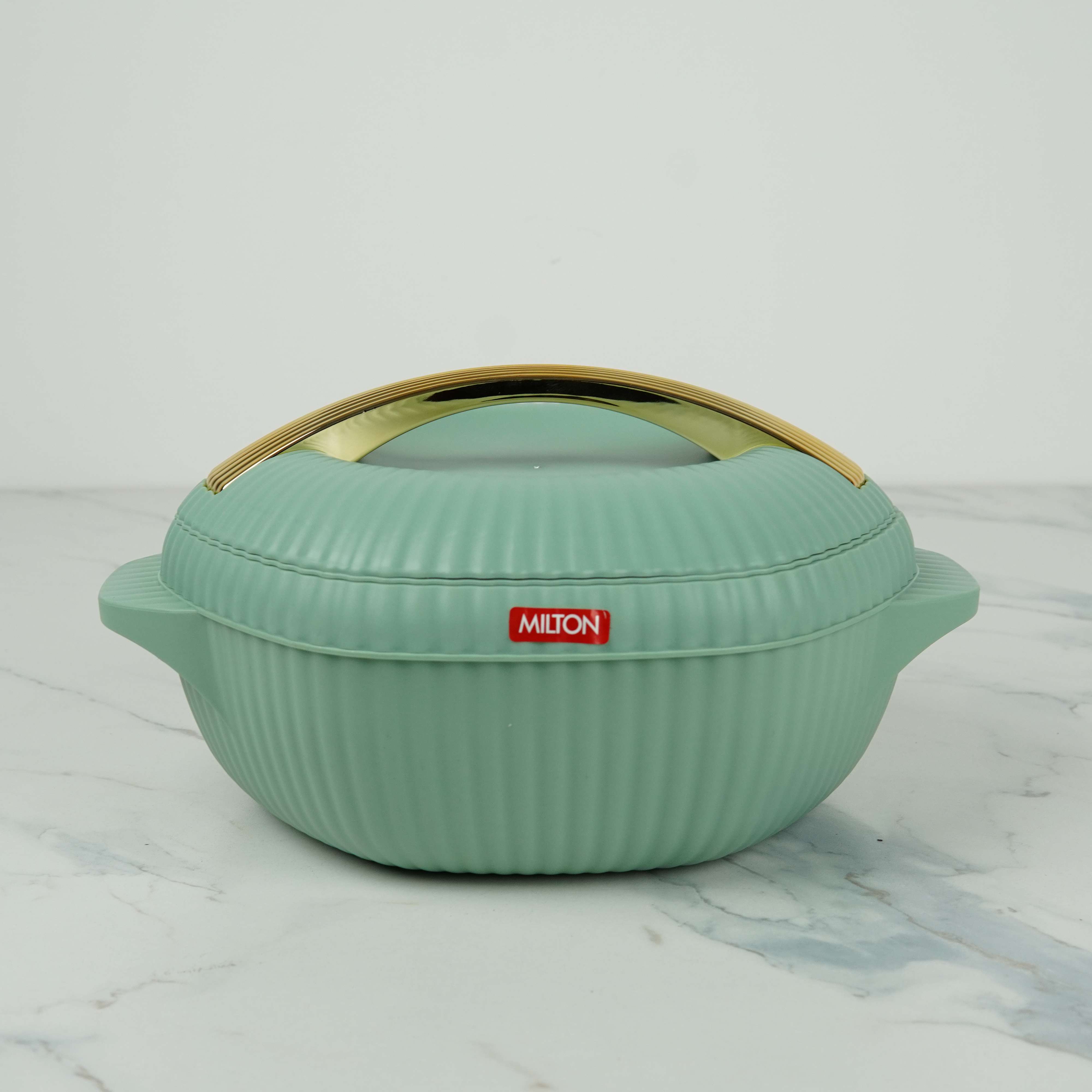 MILTON Oyster 2500 Designer Insulated Casserole - 2.5L Hot Pot with Wooden Handle (Mint Green) - 50 Years Special Edition