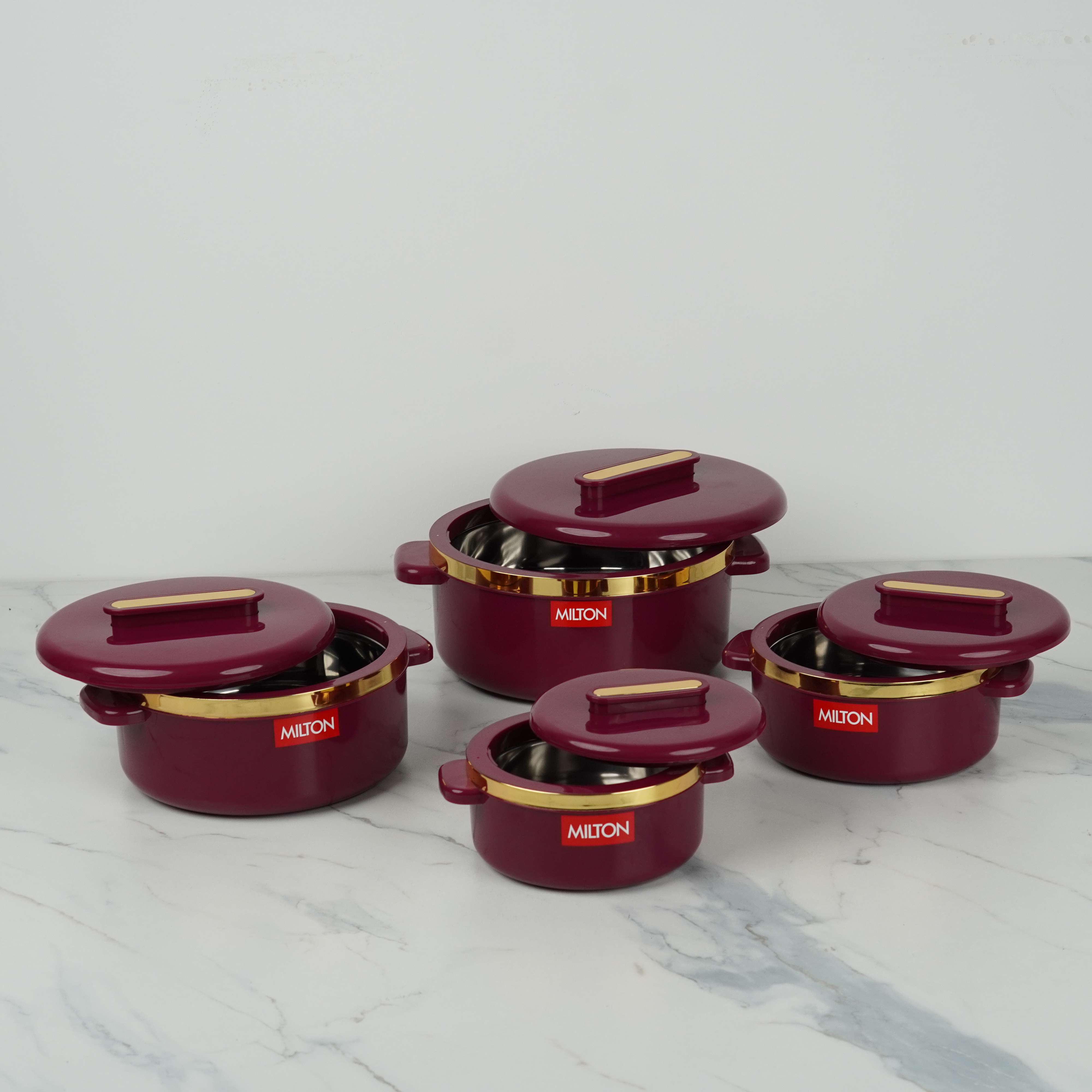 Milton Curve Thermoware Insulated Casserole - 4 Pc Set