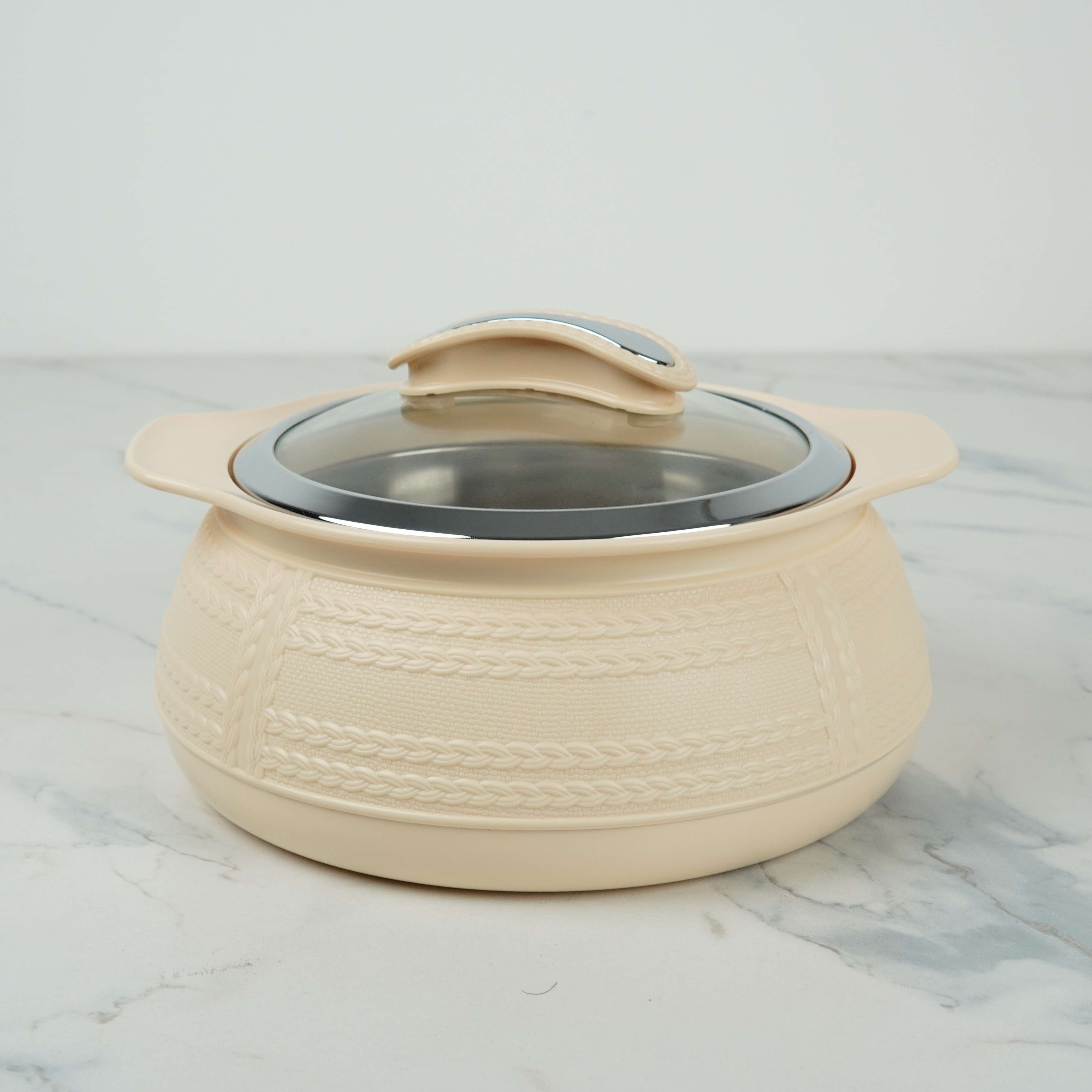 MILTON WEAVE Thermoware Insulated Casserole Set - 3 Piece (1000ml/1500ml/2500ml) | 6 Hour Hot & Cold | Steel Liner