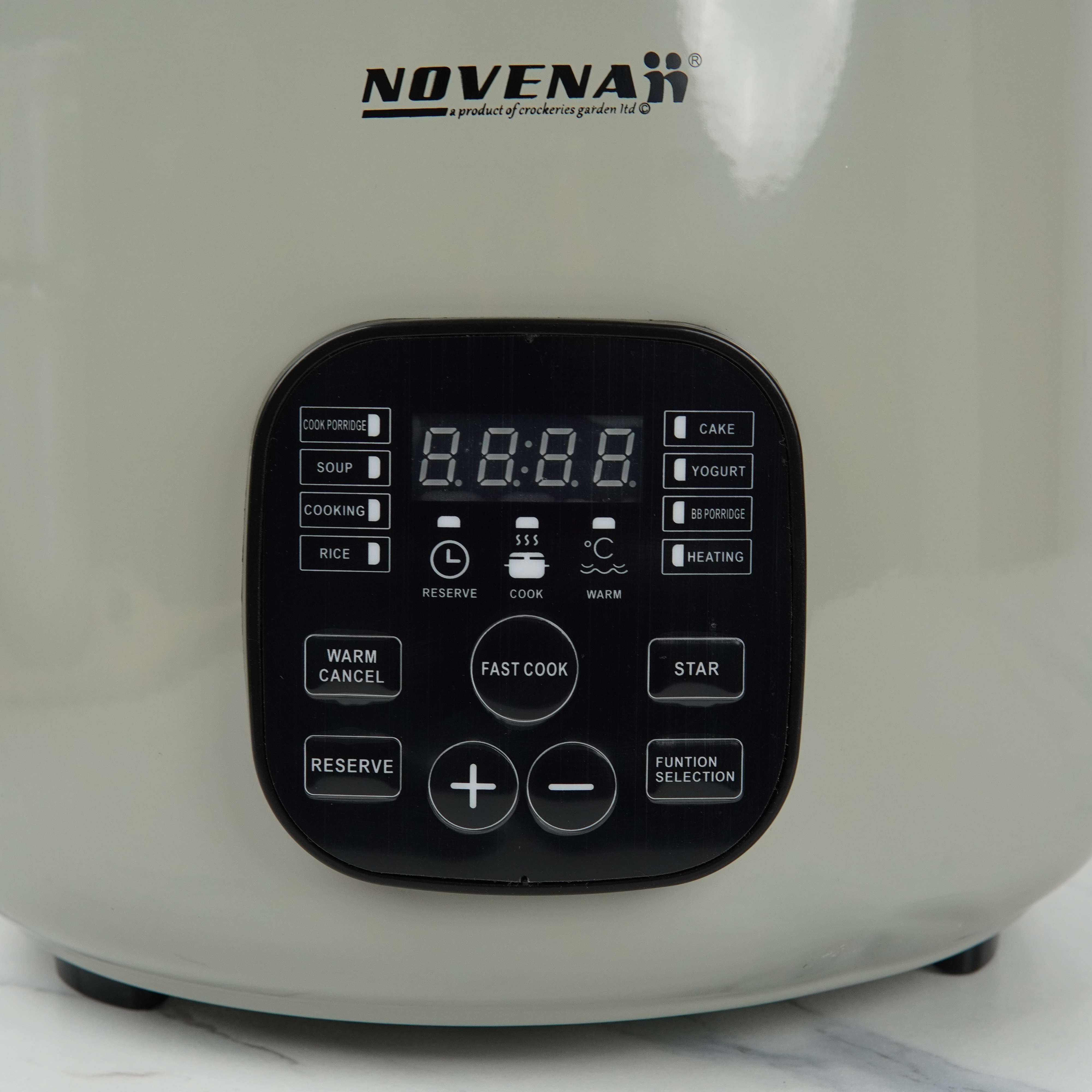 Novena 3.0L Digital Multi Cooker & Rice Cooker (1000W) – NRC-2025D