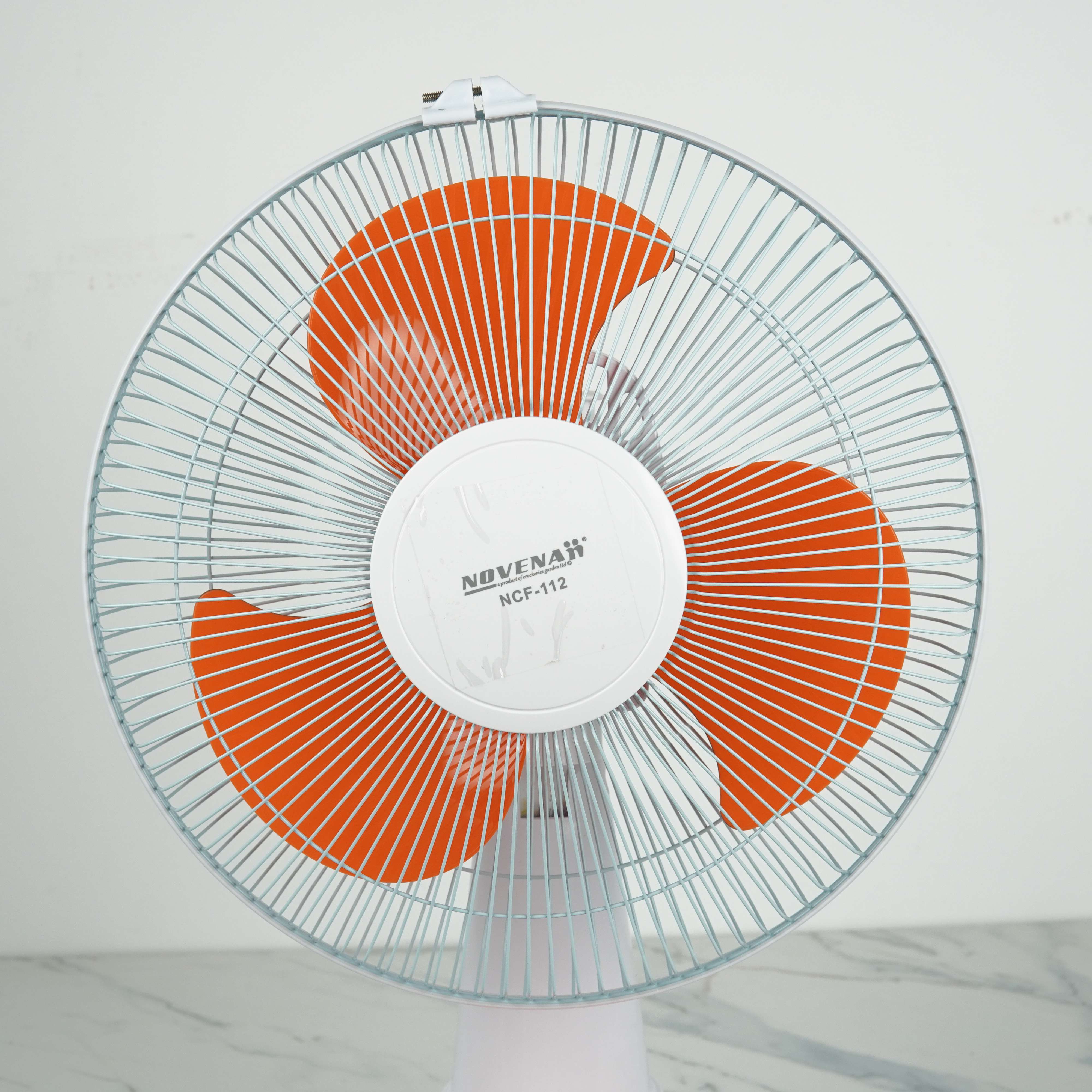 Novena Defender 12-Inch Rechargeable Table Fan (NCF-112) – 3-Speed Control, 8 LED Night Light, and Up to 21 Hours Working Time