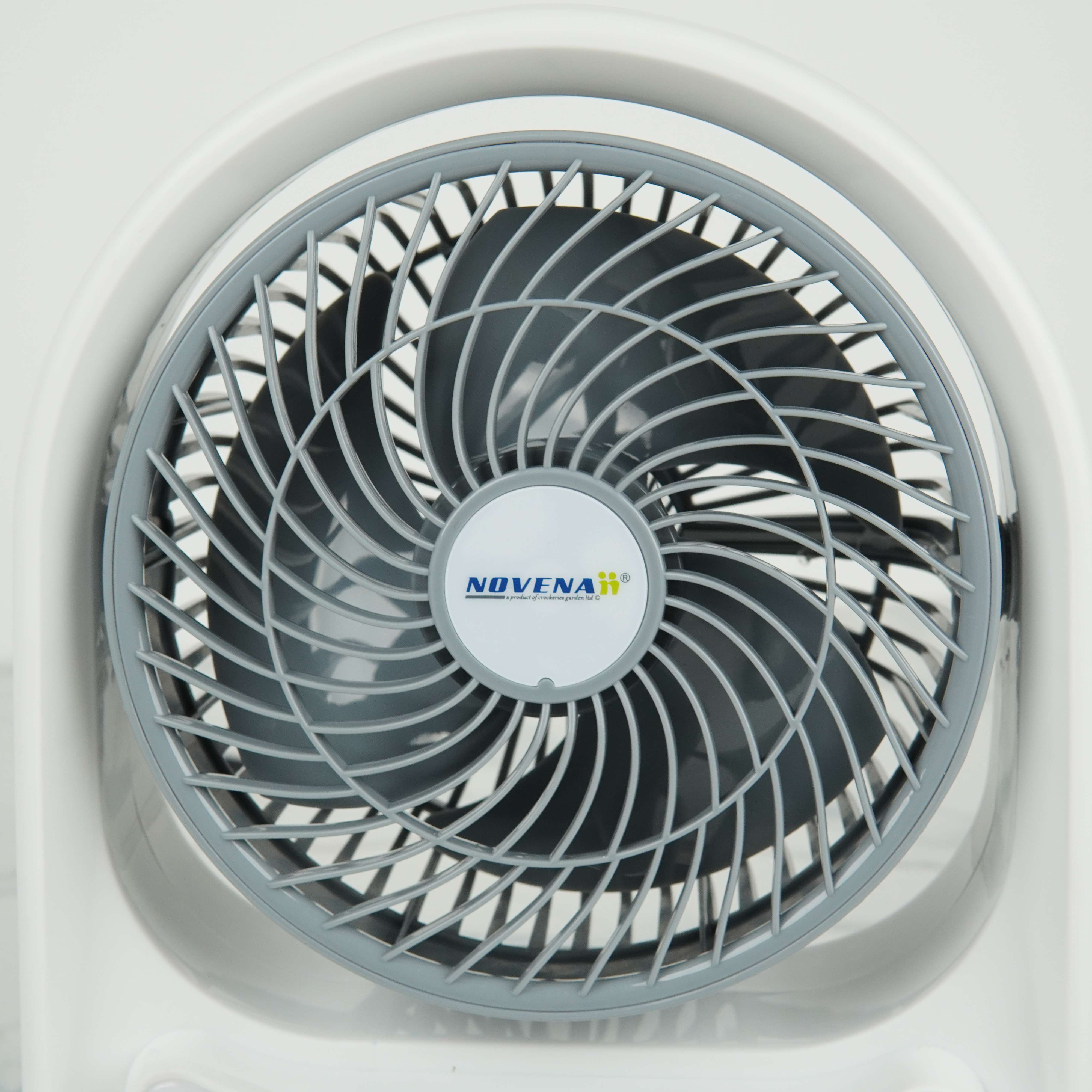 Novena NCF-8M 8" USB Rechargeable Mini Fan with 26-Piece LED Night Light, 4500mAh Battery, High/Low Speed & Portable Handle