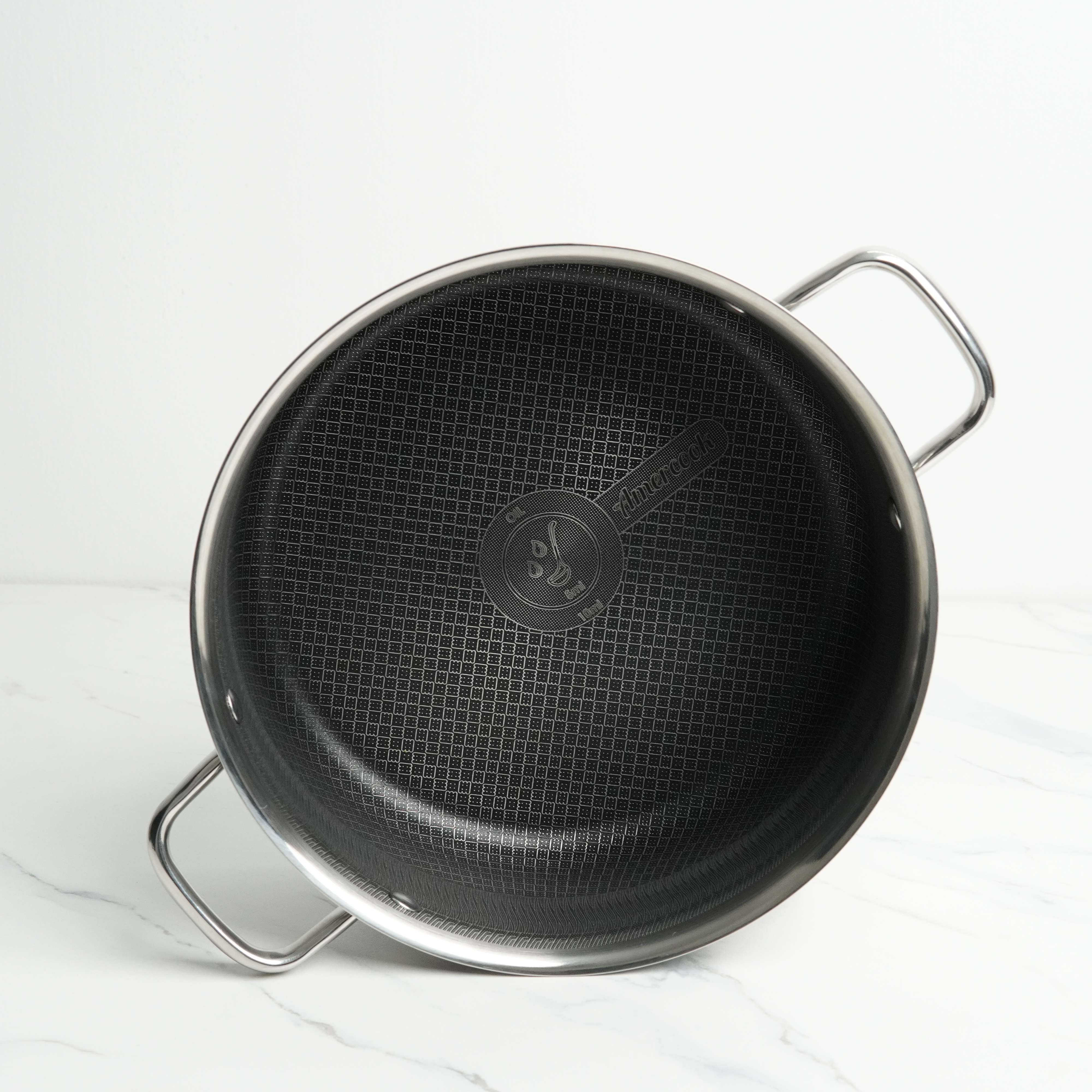 Amercook Aristo Pro Stainless Steel Cookware Casserole, 26 cm & 28cm