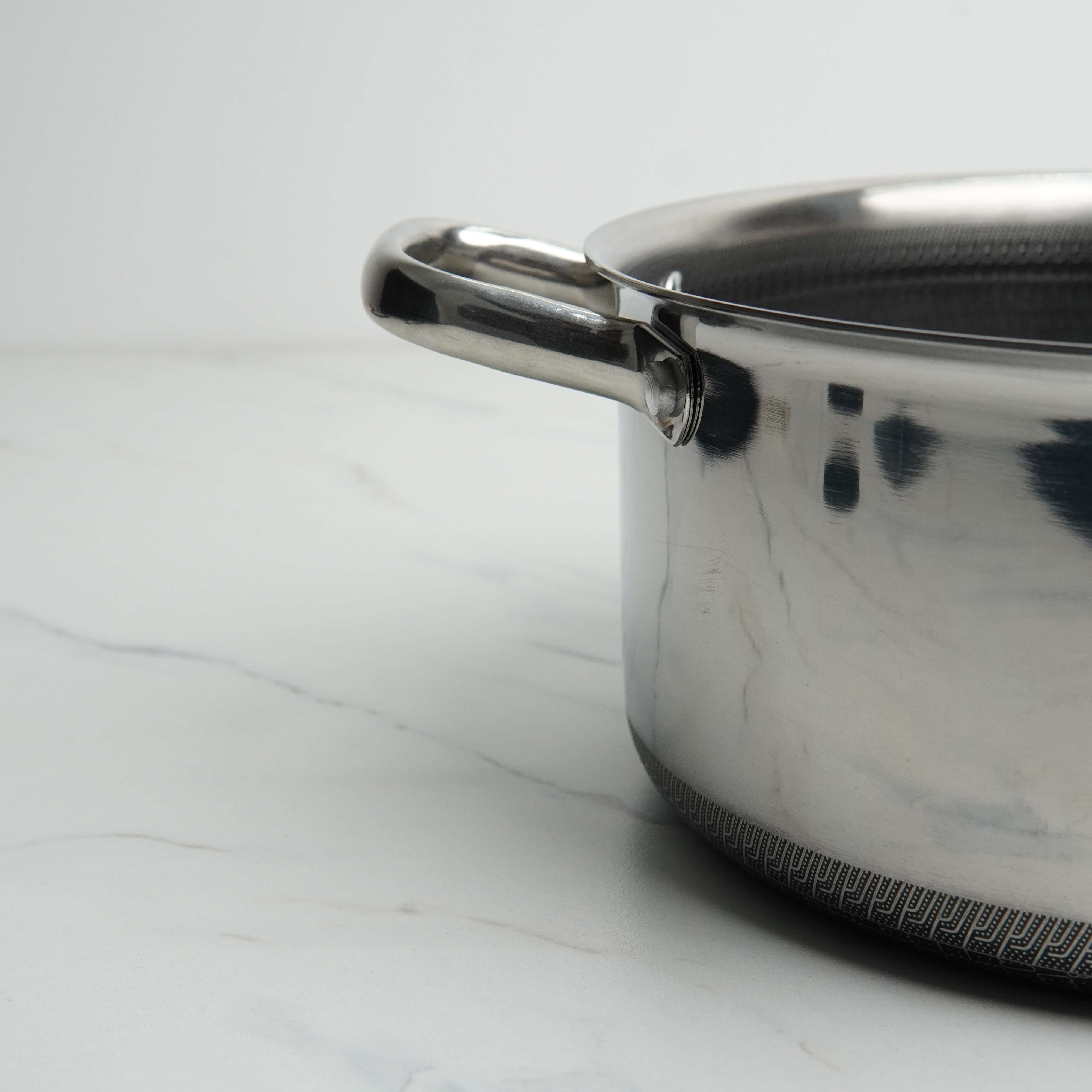 Amercook Aristo Pro Stainless Steel Cookware Casserole, 26 cm & 28cm