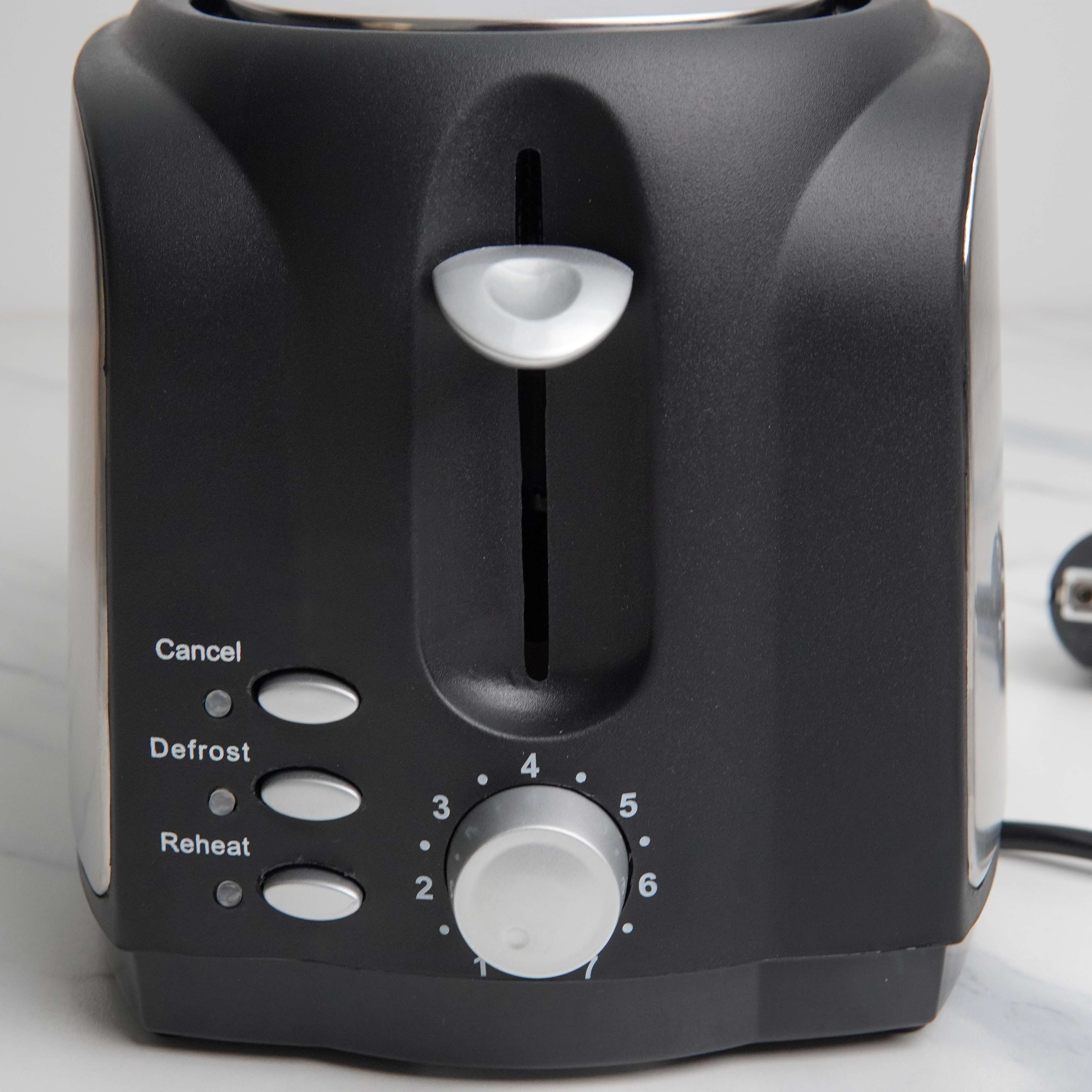 Novena NBT-2227 2-Slice Cool Touch Toaster – 700W with Stainless Steel Panels and Multi-Function Controls