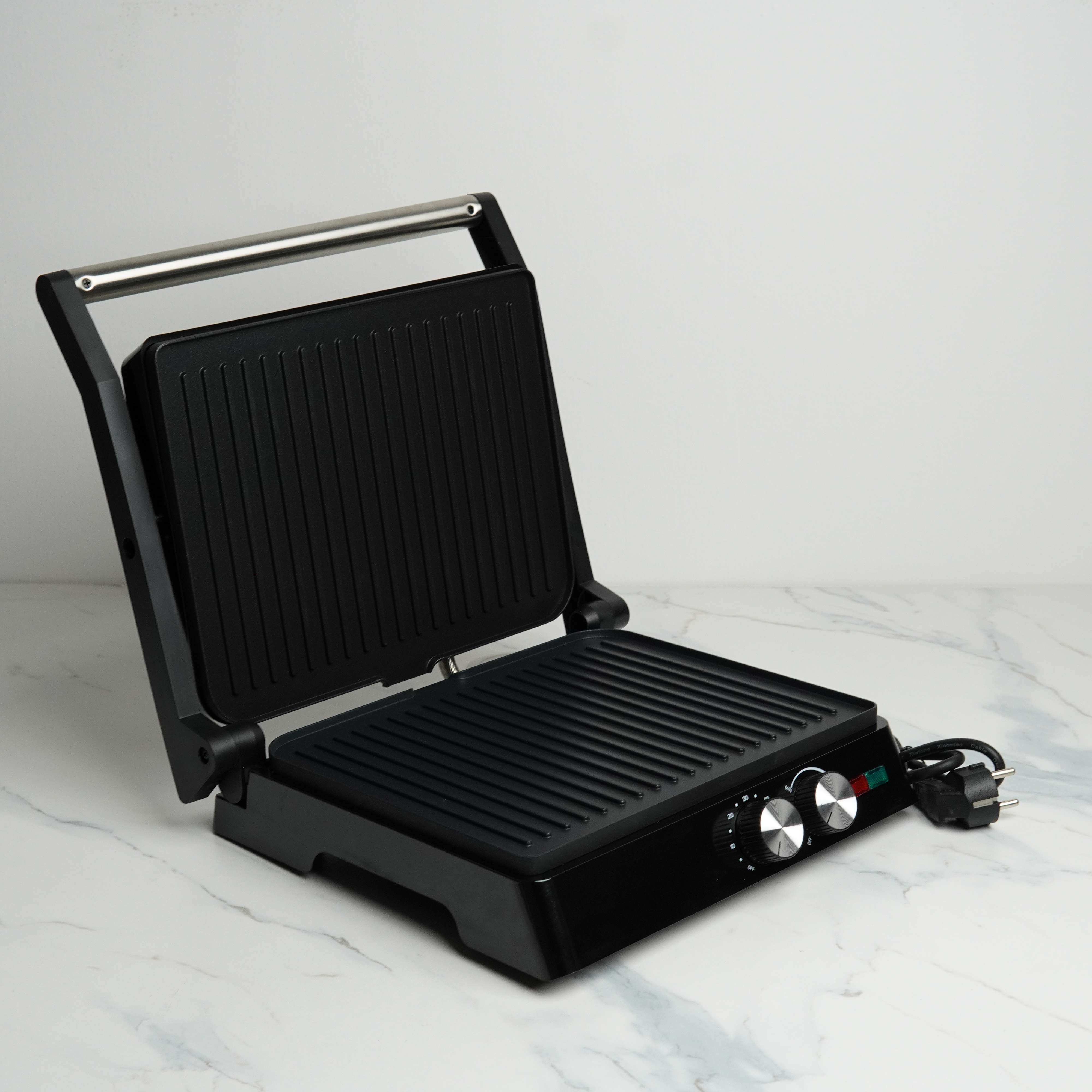 Novena NGM-1875 Electric Contact Grill & Sandwich Press – 1800W, 3-in-1 Cooking (Contact / Press / Open Grill)