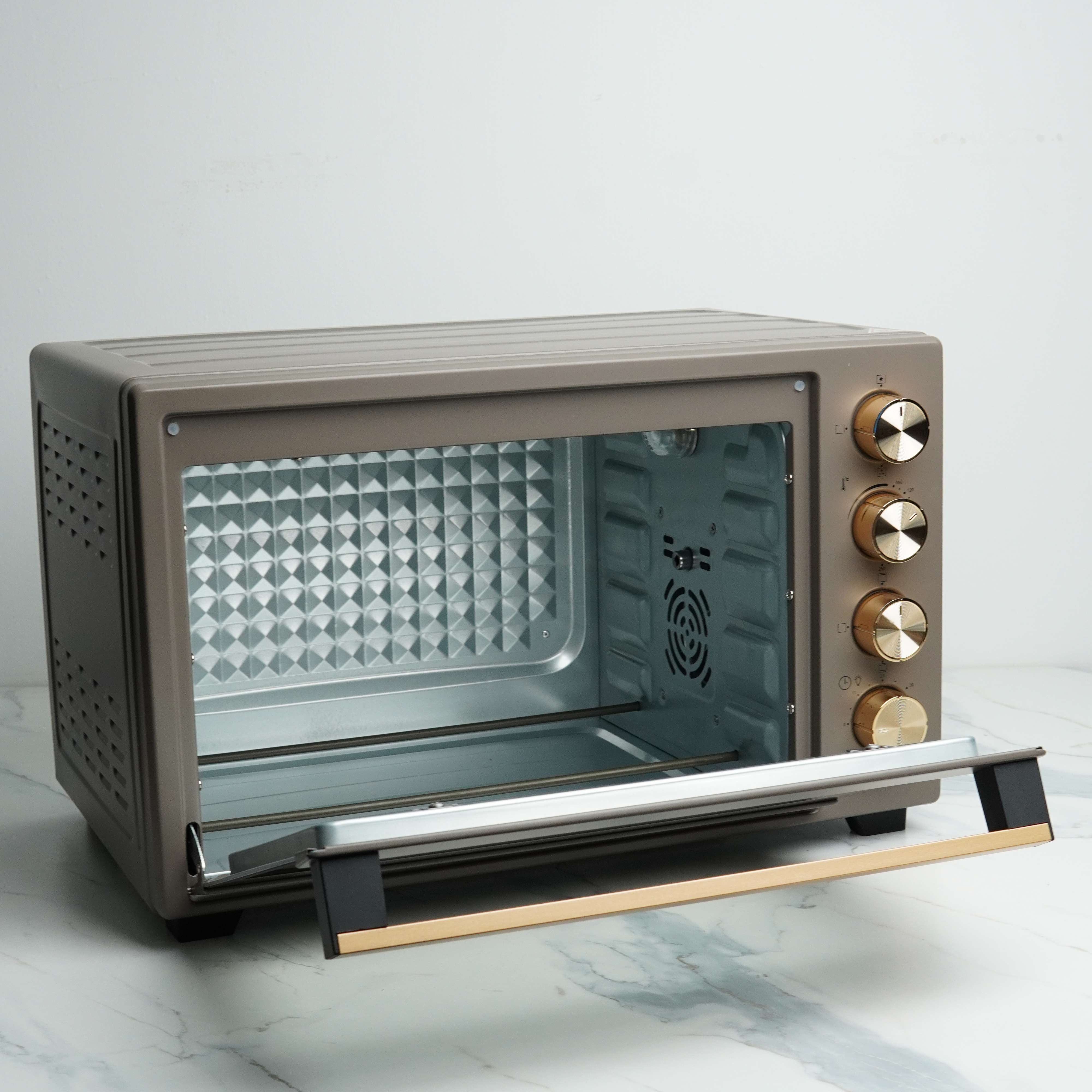 NOVENA NGO-555G 55L Convection Rotisserie Electric Oven with Timer - 2000W Inverter Technology