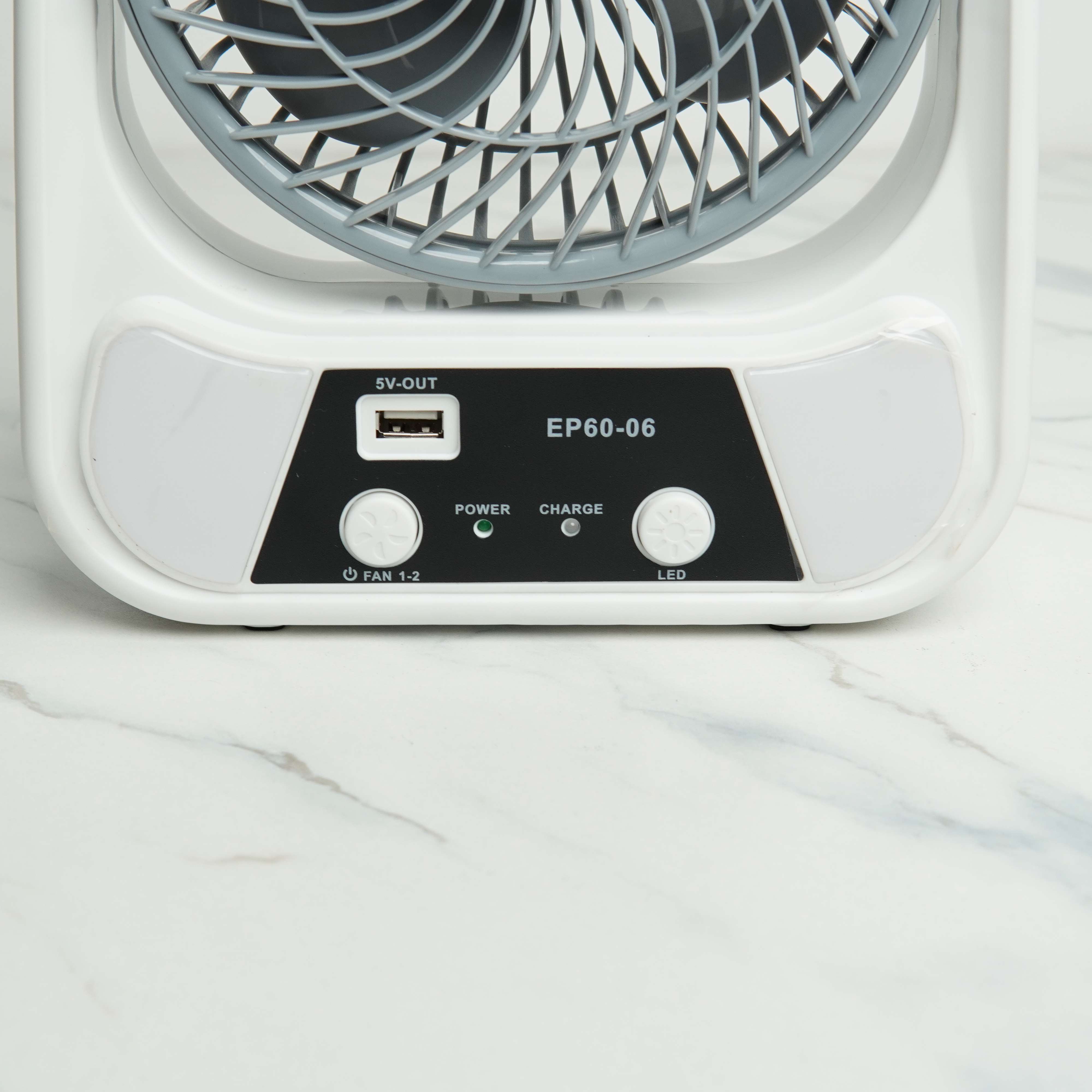 Easy Power EP60-06	6Inch Rechargeable Multifunctional	Table Fan with LED Night Light & Type-C Charging