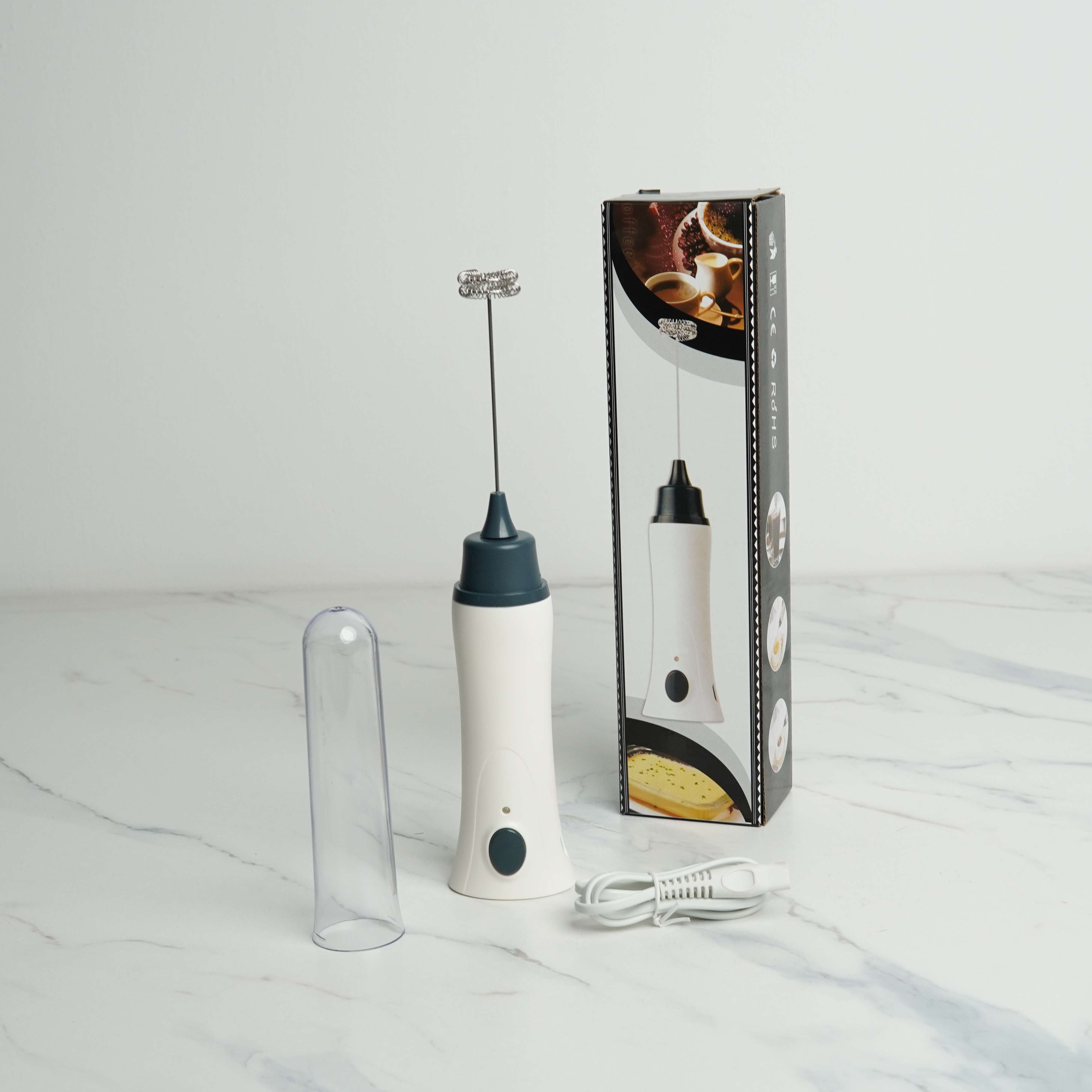 Rechargeable Handheld Electric Coffee Mixer & Milk Frother