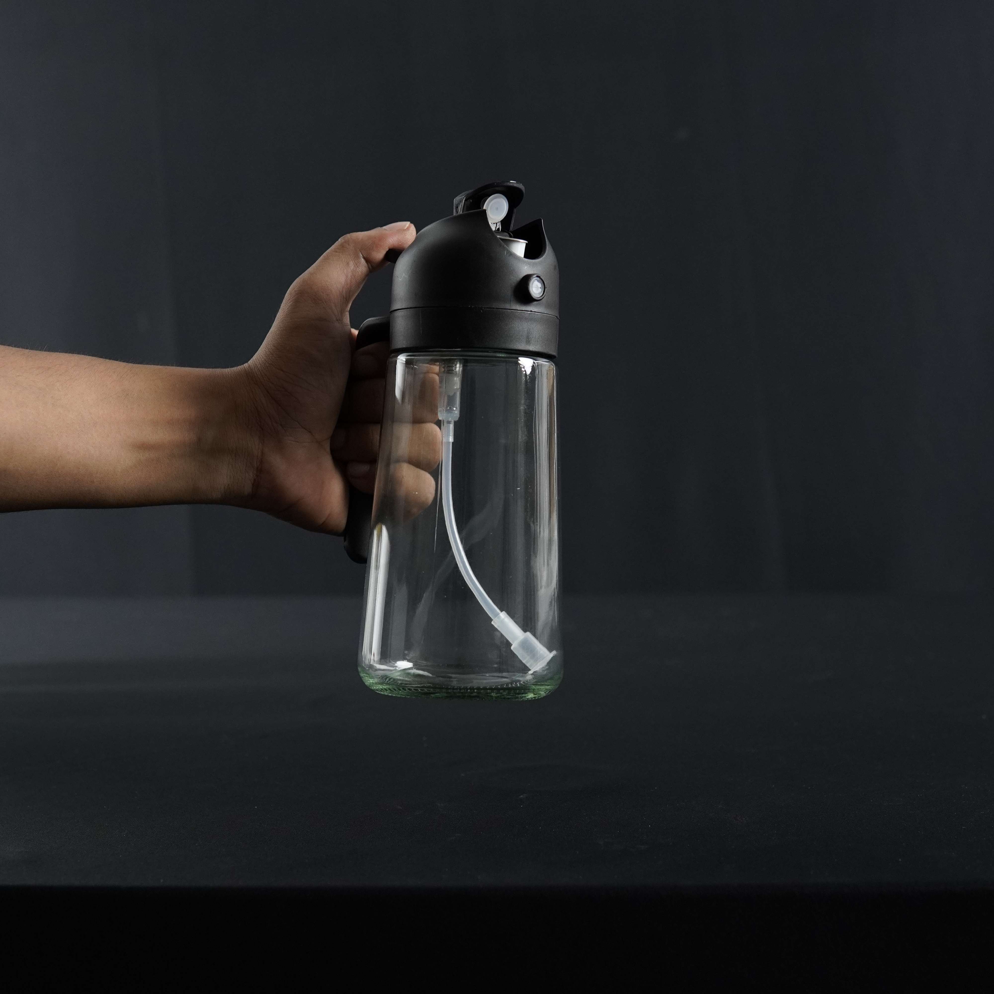 2-in-1 Sprayable & Pourable Oil Bottle – Adjustable Oil Control Dispenser