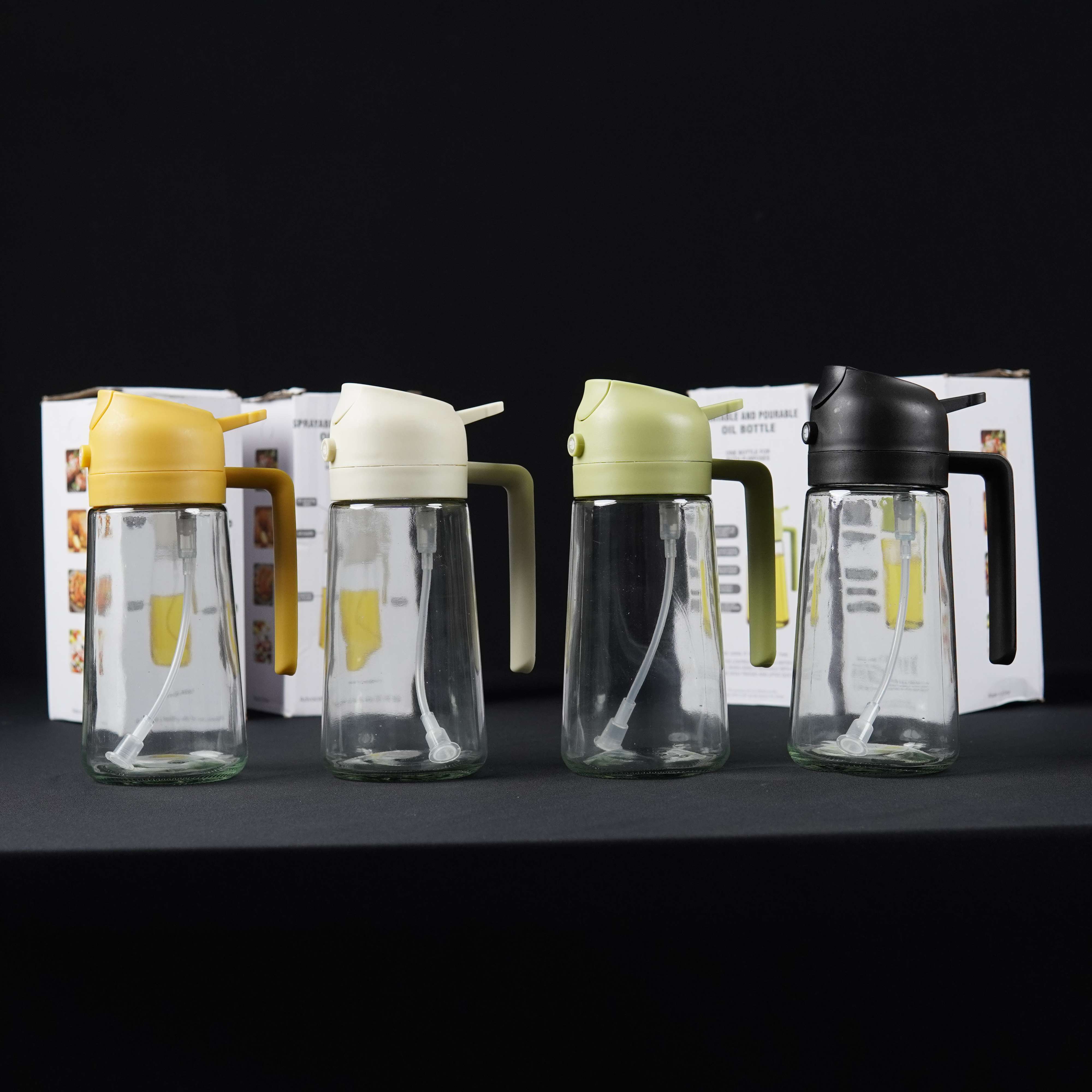 2-in-1 Sprayable & Pourable Oil Bottle – Adjustable Oil Control Dispenser