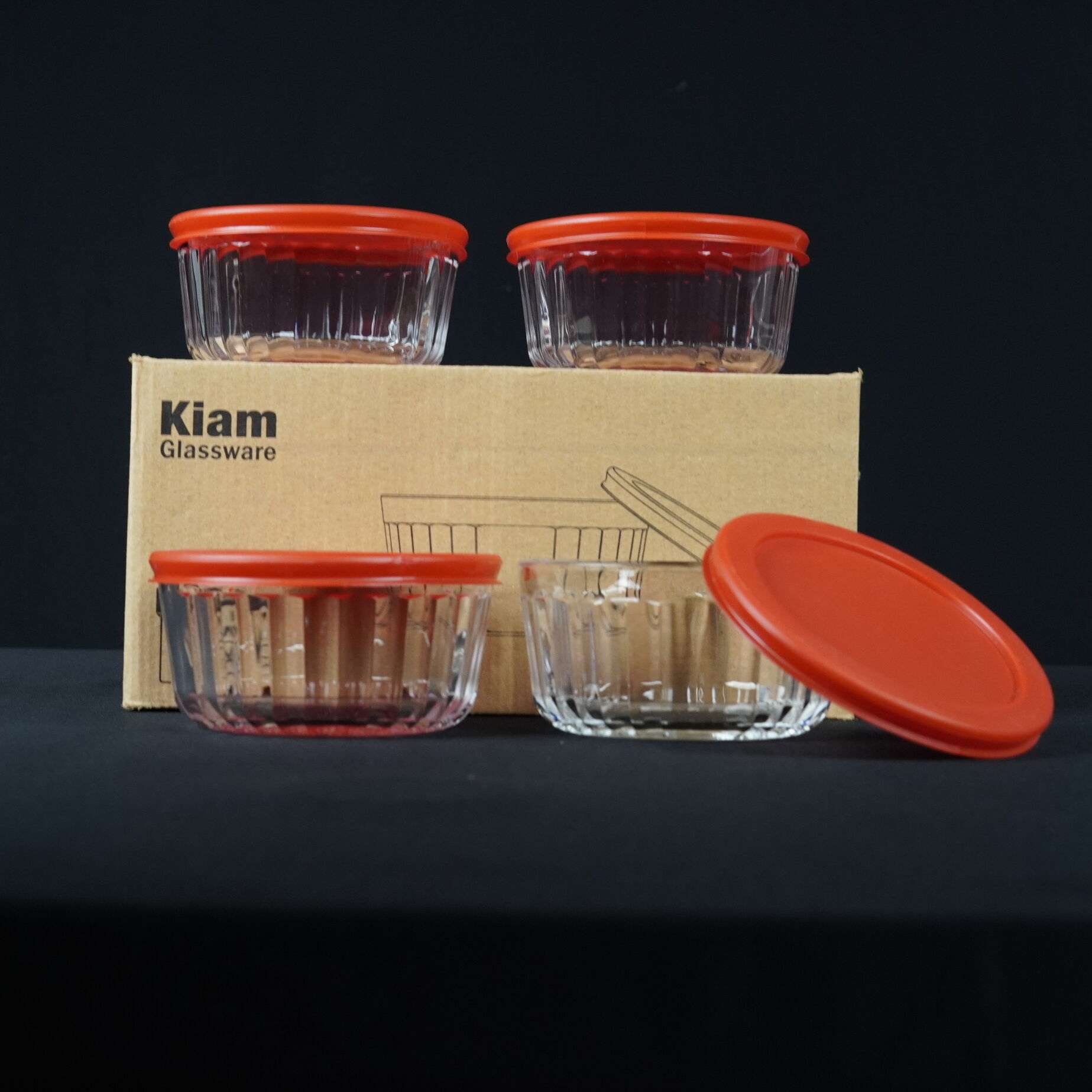 4pcs Glass Bowl Set