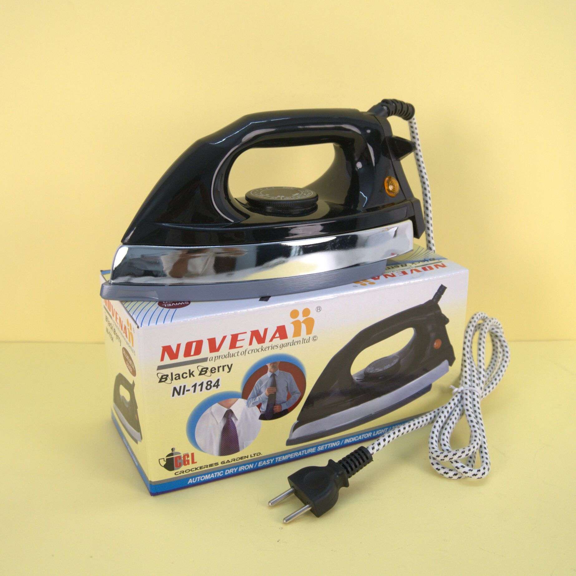 Novena Black Berry Automatic Dry Iron (NI-1184)