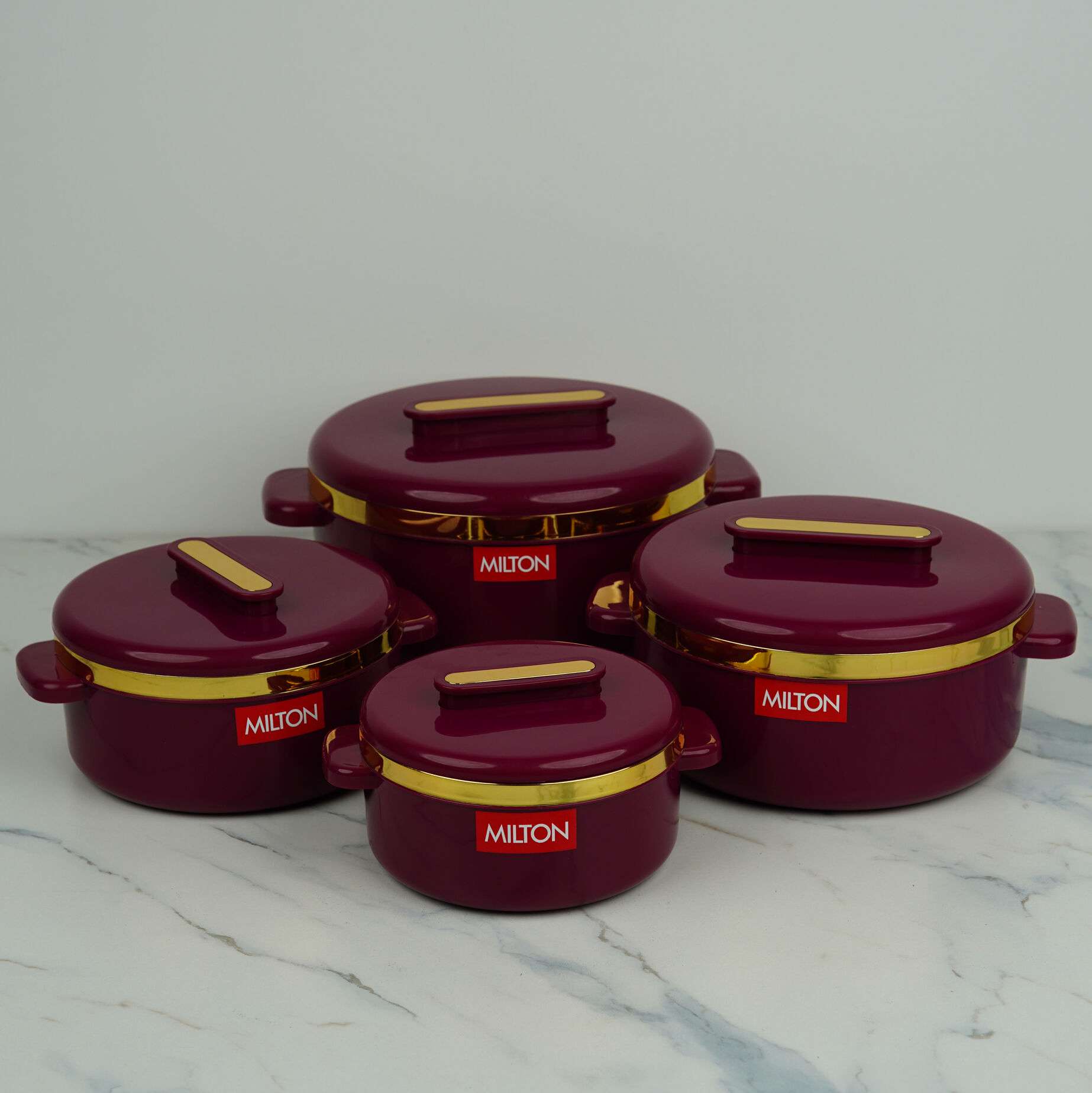 Milton Curve Thermoware Insulated Casserole - 4 Pc Set