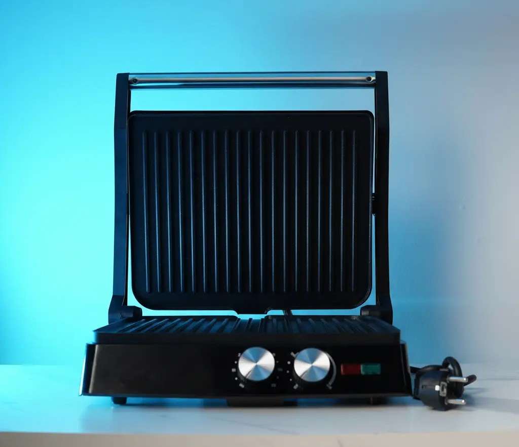 Novena NGM-1875 Electric Contact Grill & Sandwich Press – 1800W, 3-in-1 Cooking (Contact / Press / Open Grill)