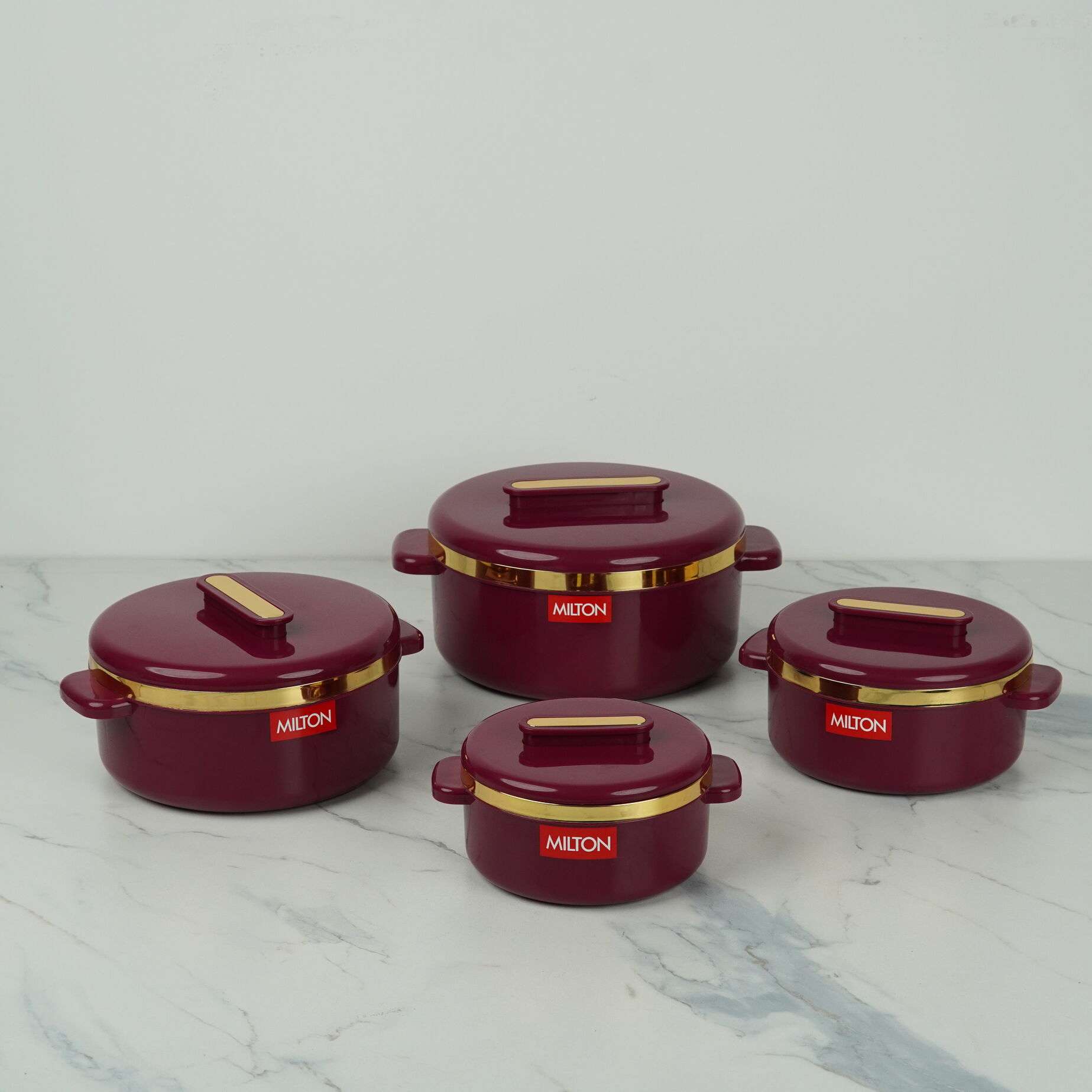 Milton Curve Thermoware Insulated Casserole - 4 Pc Set
