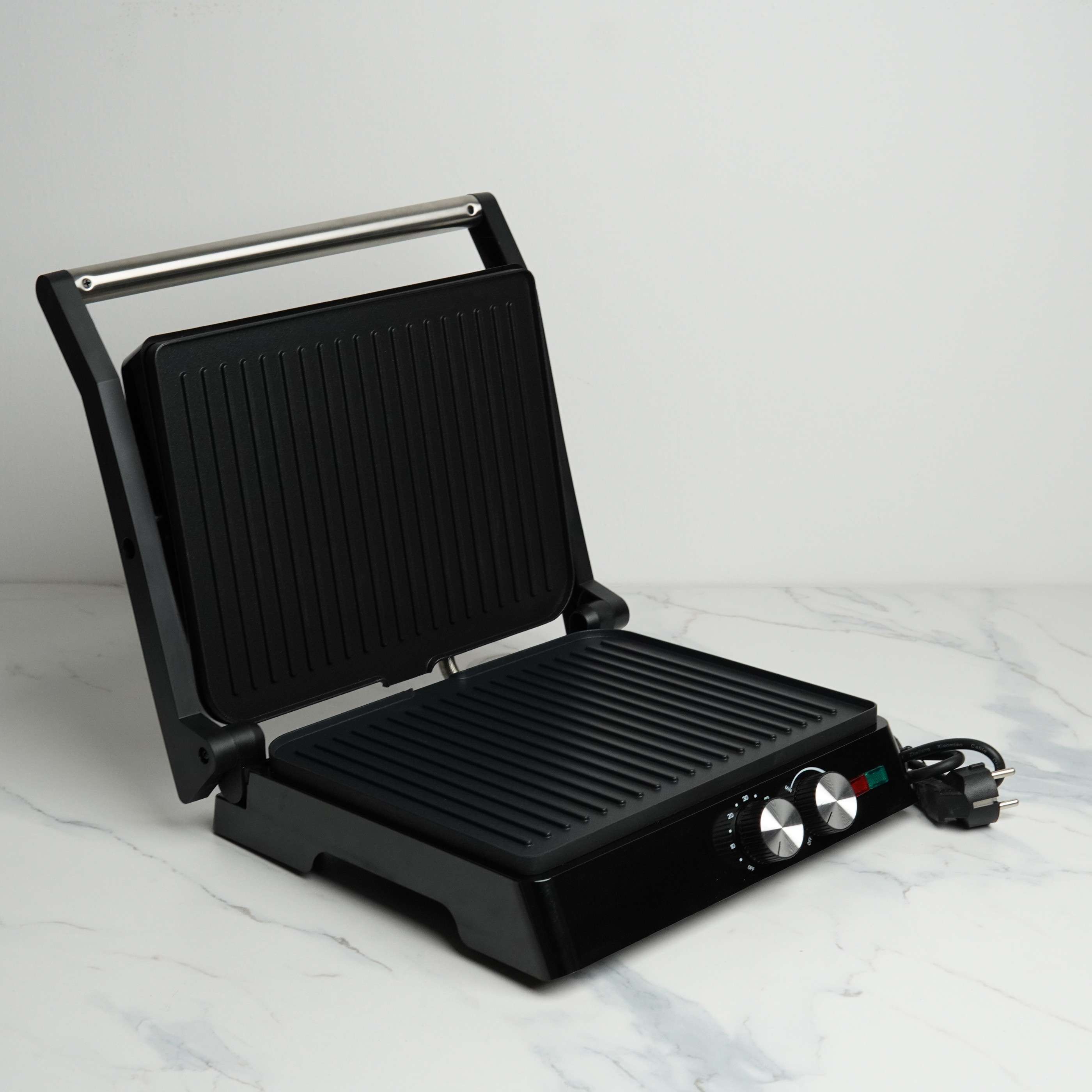Novena NGM-1875 Electric Contact Grill & Sandwich Press – 1800W, 3-in-1 Cooking (Contact / Press / Open Grill)