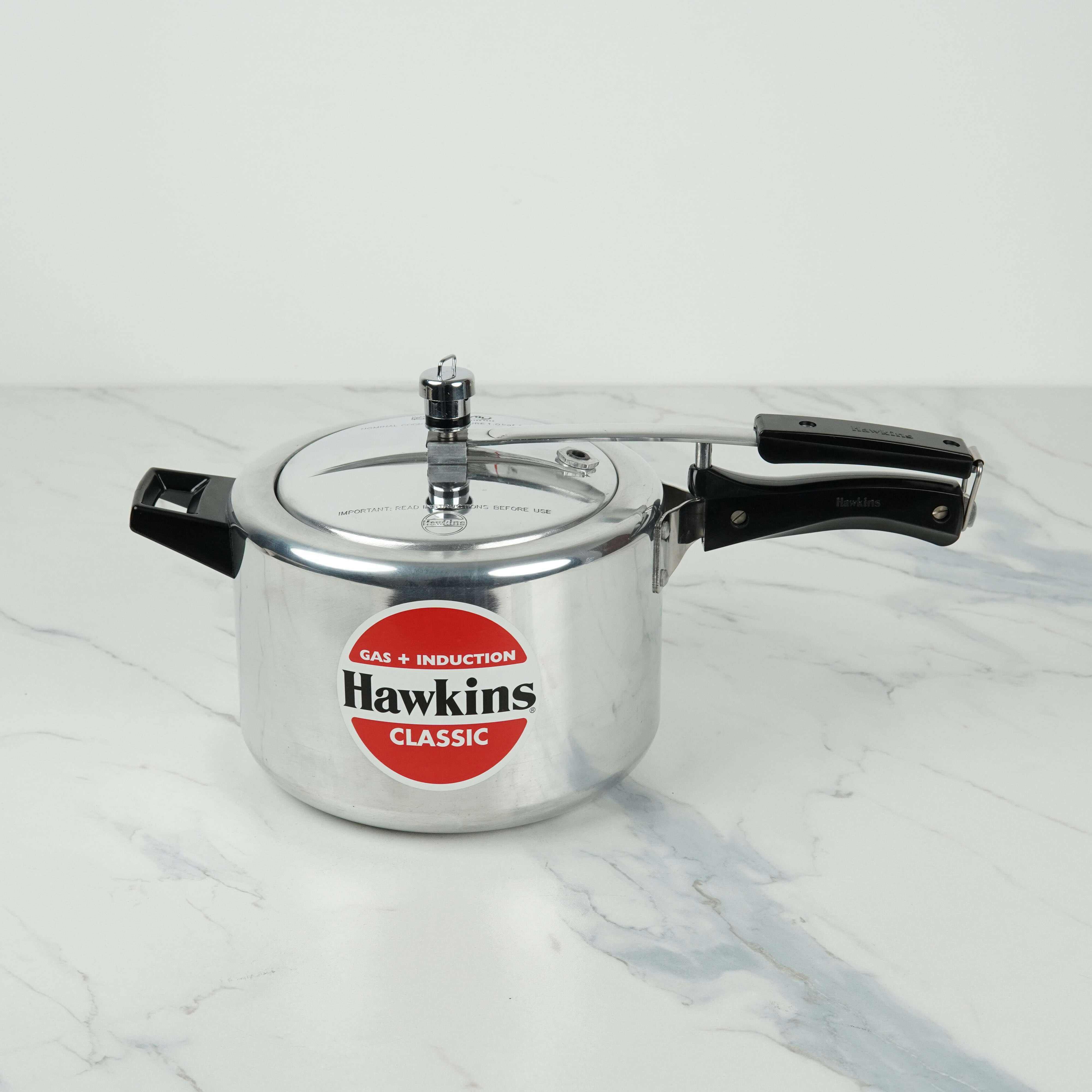 Hawkins Classic Induction Pressure Cooker - 5L | Gas + Induction Compatible