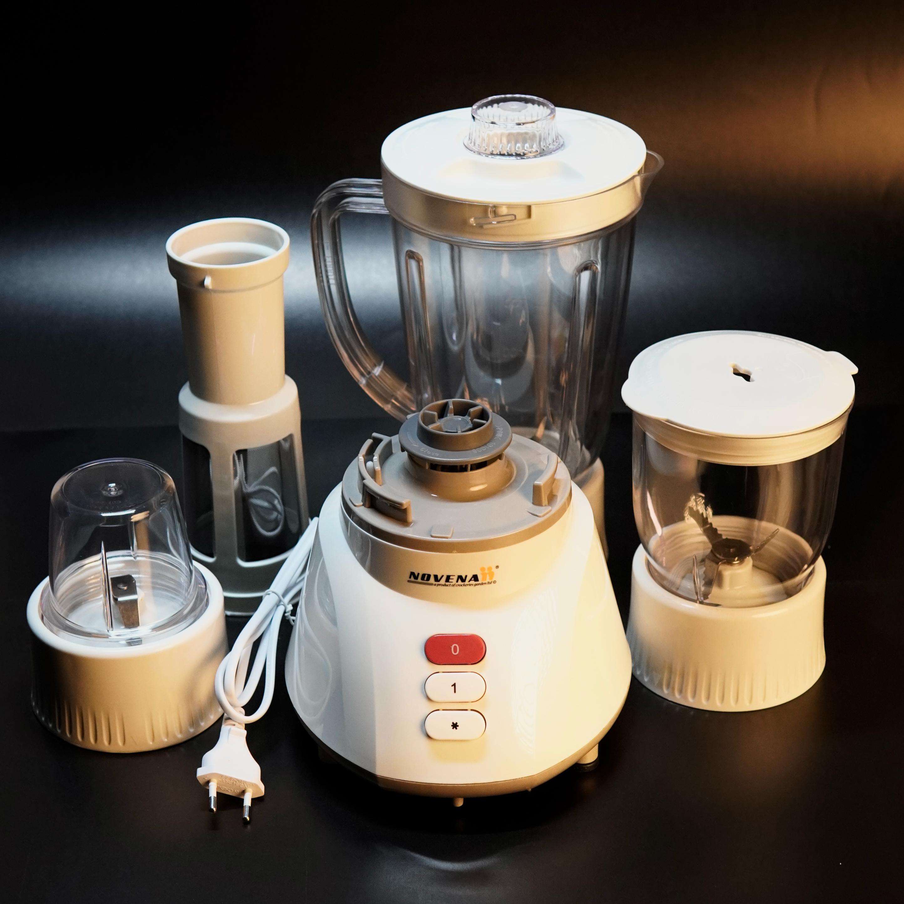 Novena BL-604 4-in-1 Blender with Mincer, Mill, and Filter