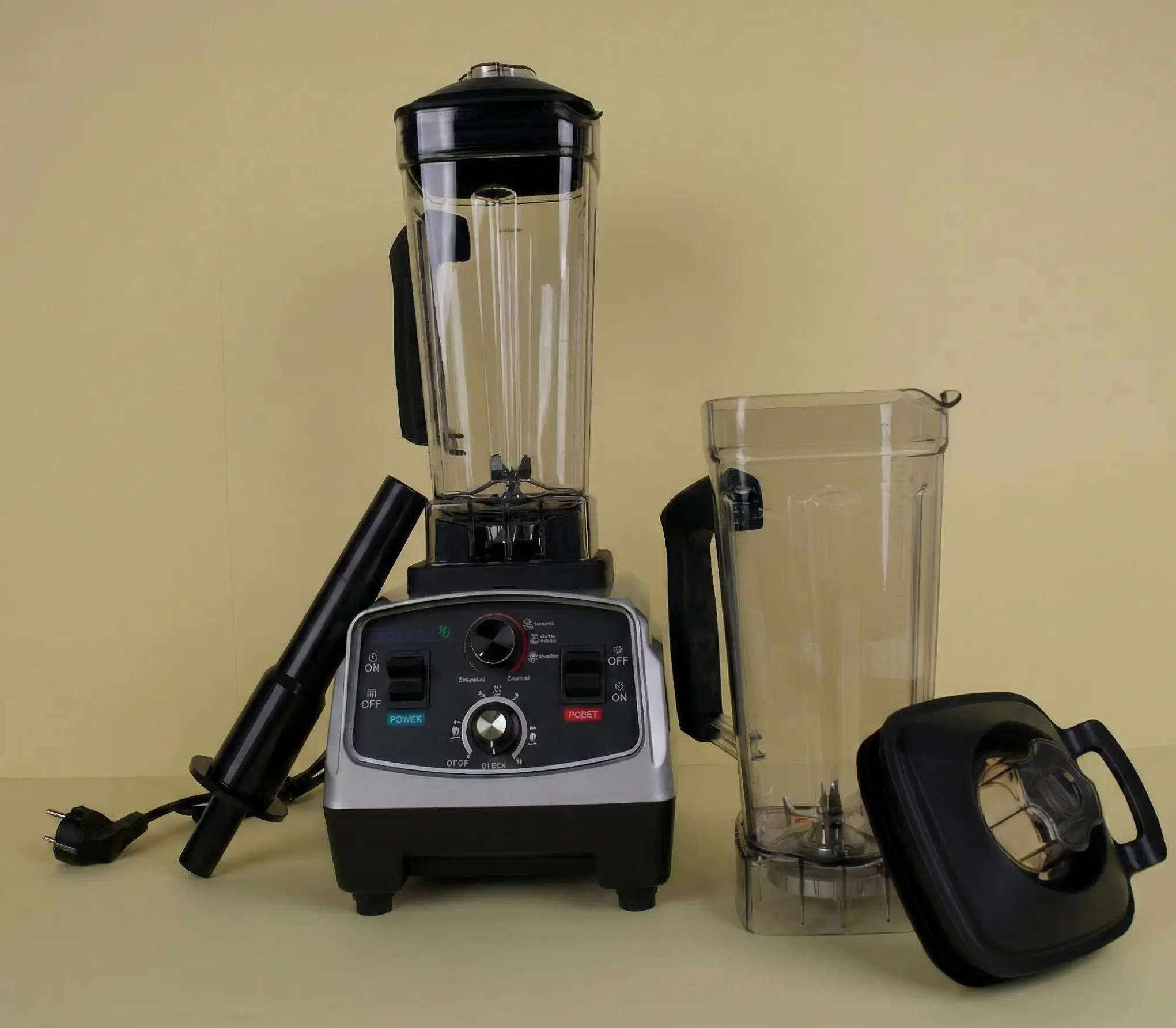 Novena NCB-200D Commercial Blender – 2200W, Double Jar (2000ML + 2000ML), SUS #304 Stainless Steel Blades, Anti-Skid Shockproof Base, Pure Copper Motor