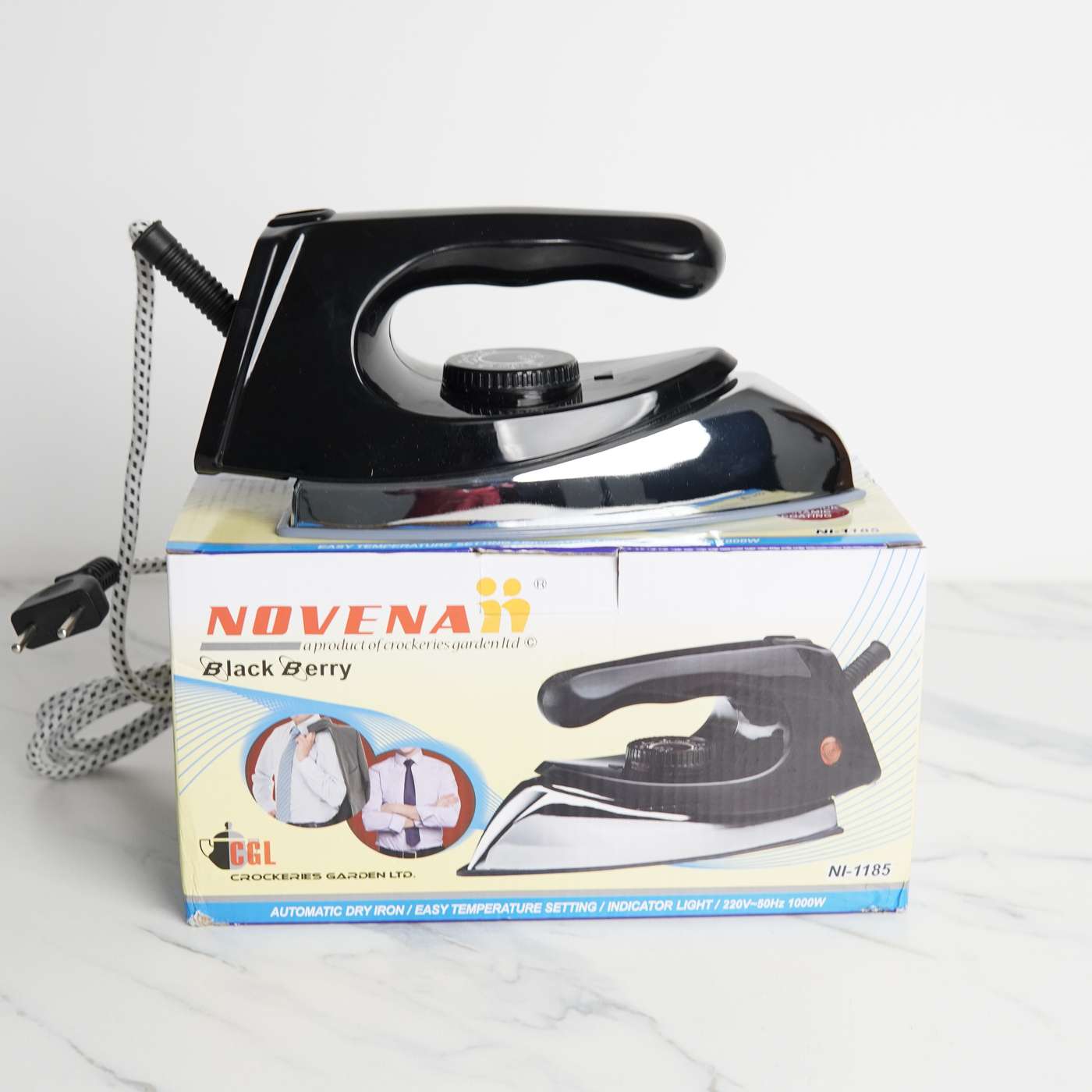Novena Black Berry Automatic Dry Iron NI-1185 – 1000W