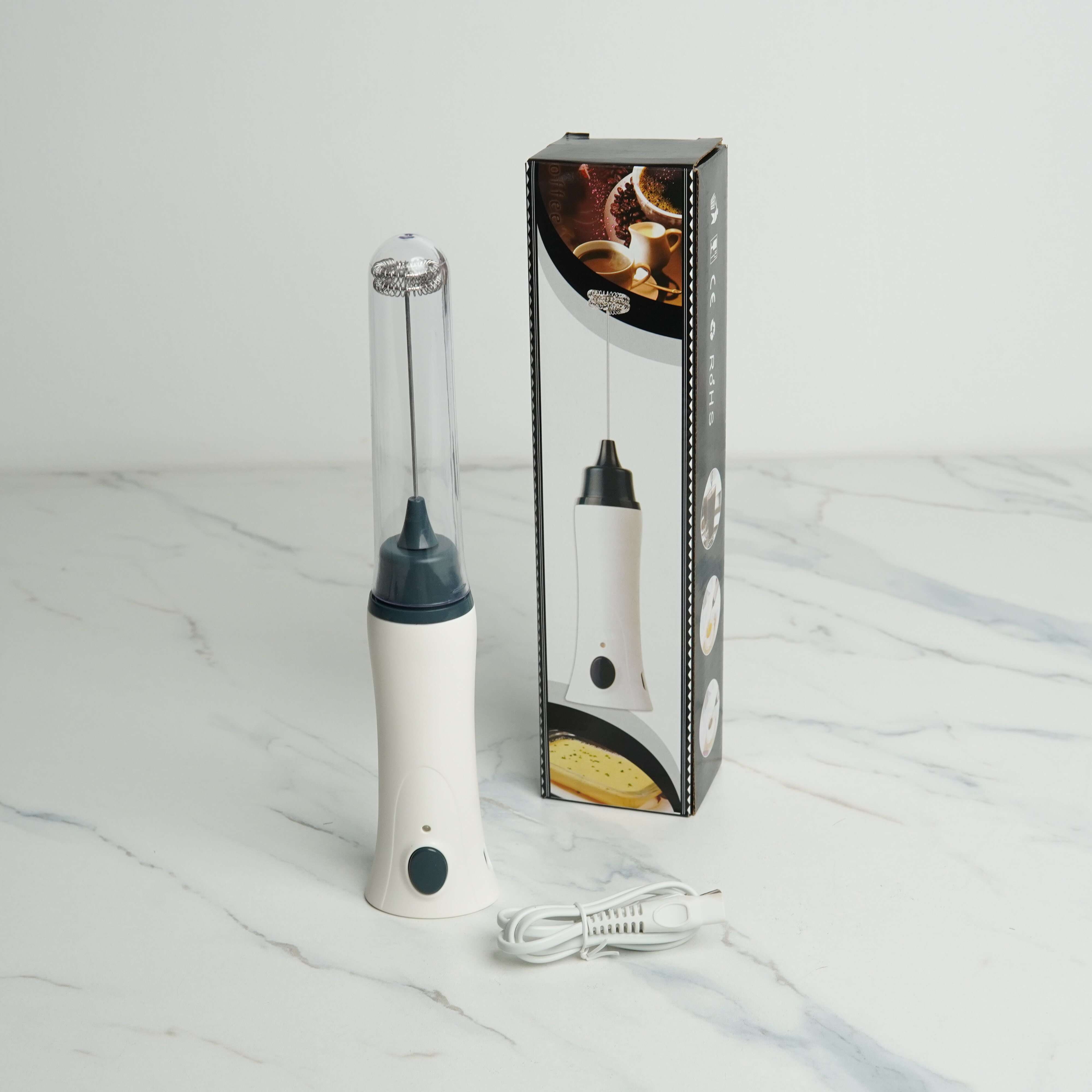 Rechargeable Handheld Electric Coffee Mixer & Milk Frother