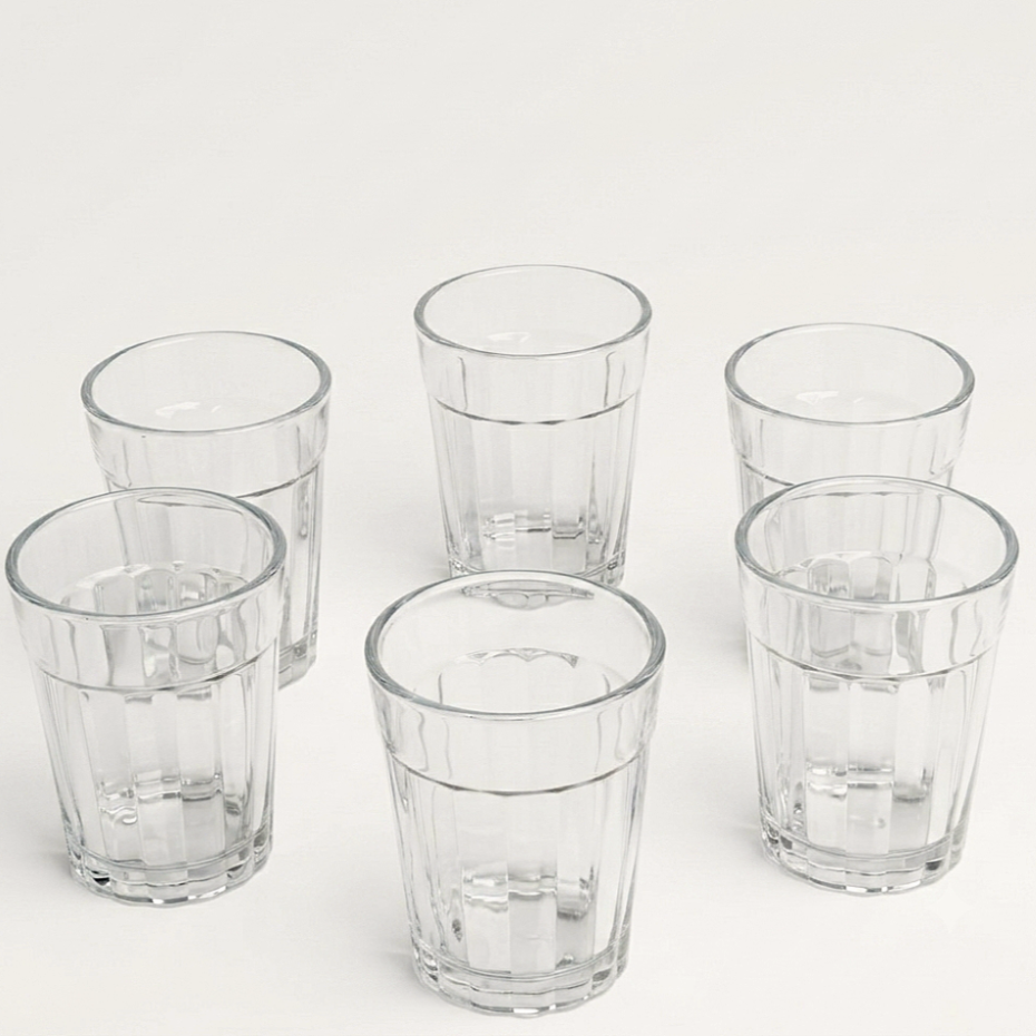 6pcs Short Crystal Glass Tumbler Set